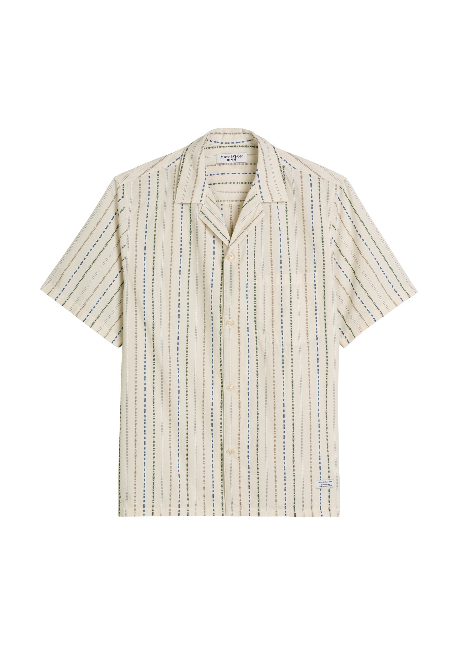 Marc O'Polo DENIM Kurzarmhemd »mit mehrfarbigen Streifen«