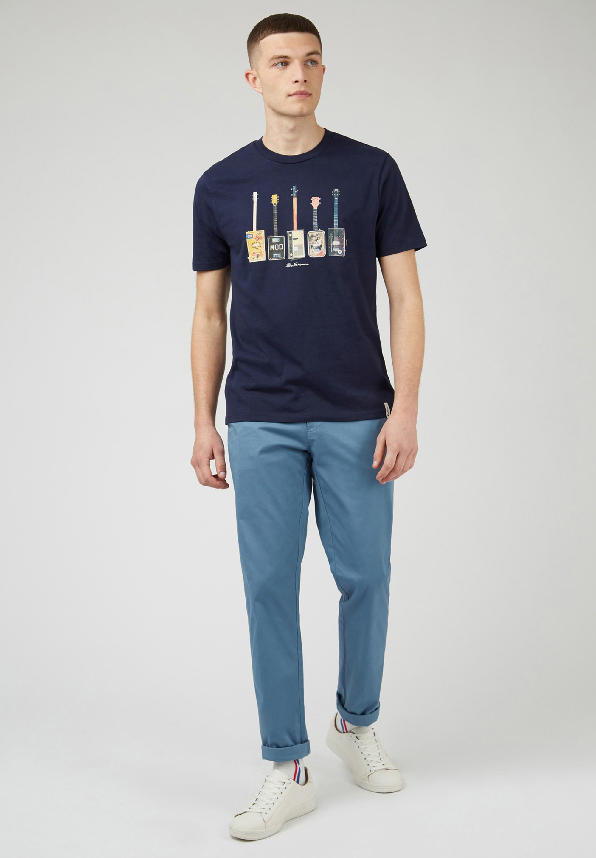 Ben Sherman T-Shirt »Ben Sherman T-Shirt Misfits Guitars«, Guitarren-Print