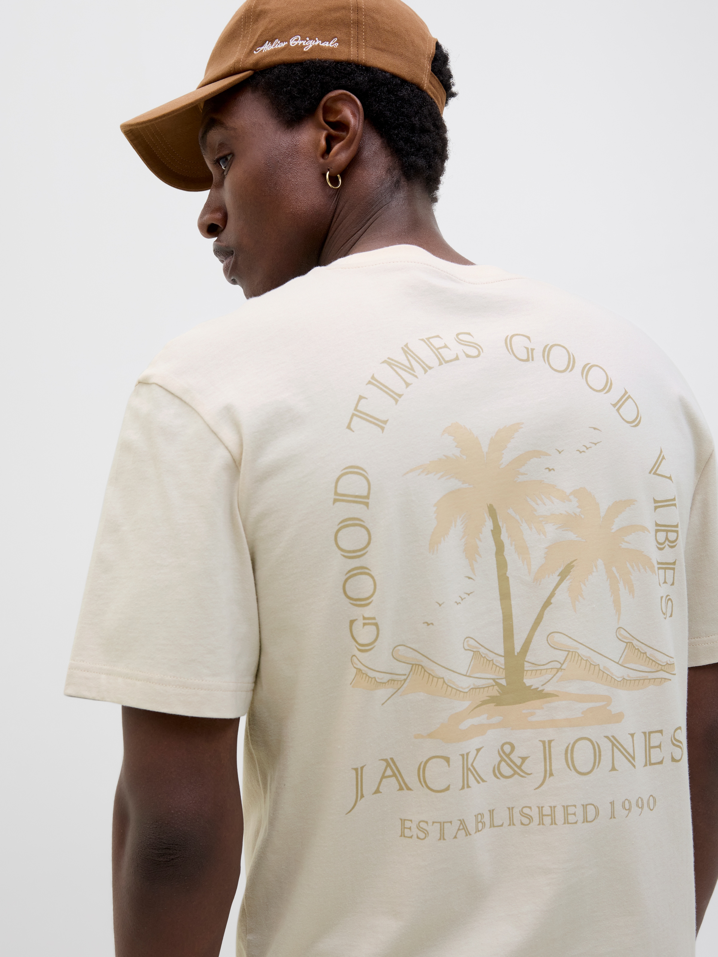 Jack & Jones Rundhalsshirt »JJSUMMER VIBES TEE SS CREW NECK LN«