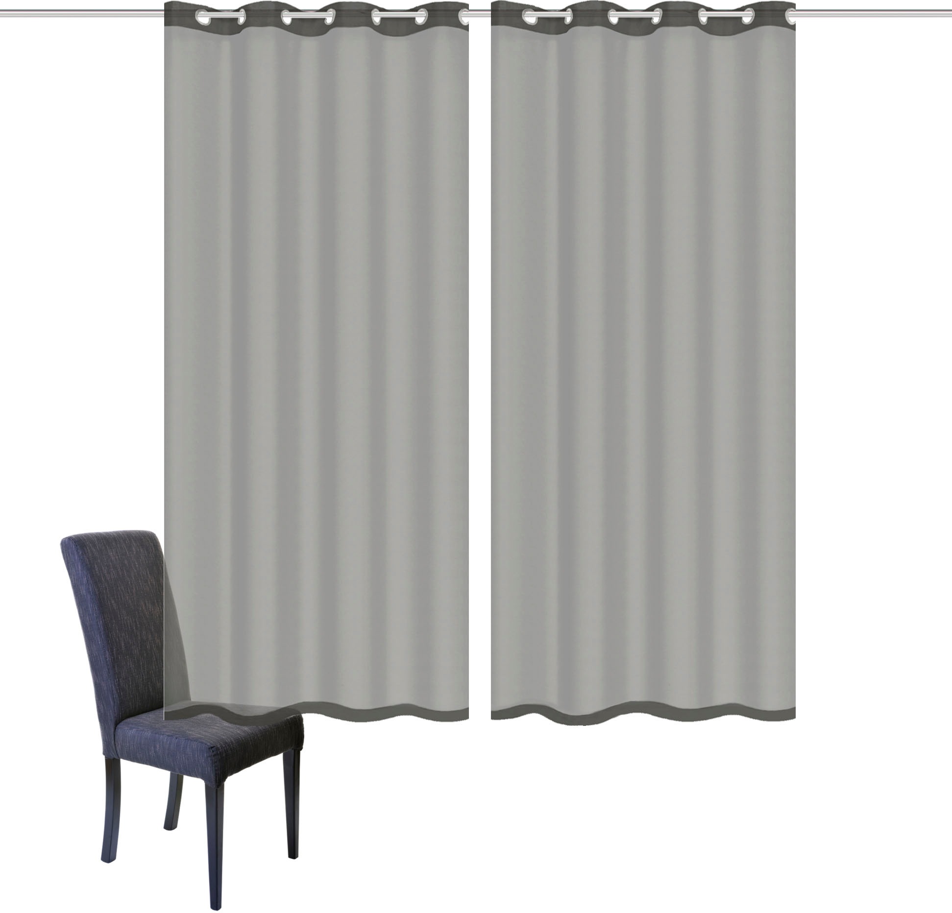 Thumbnail - HOME WOHNIDEEN Gardine "DOLLY" Ösen 2 Stk. tlg. transparent