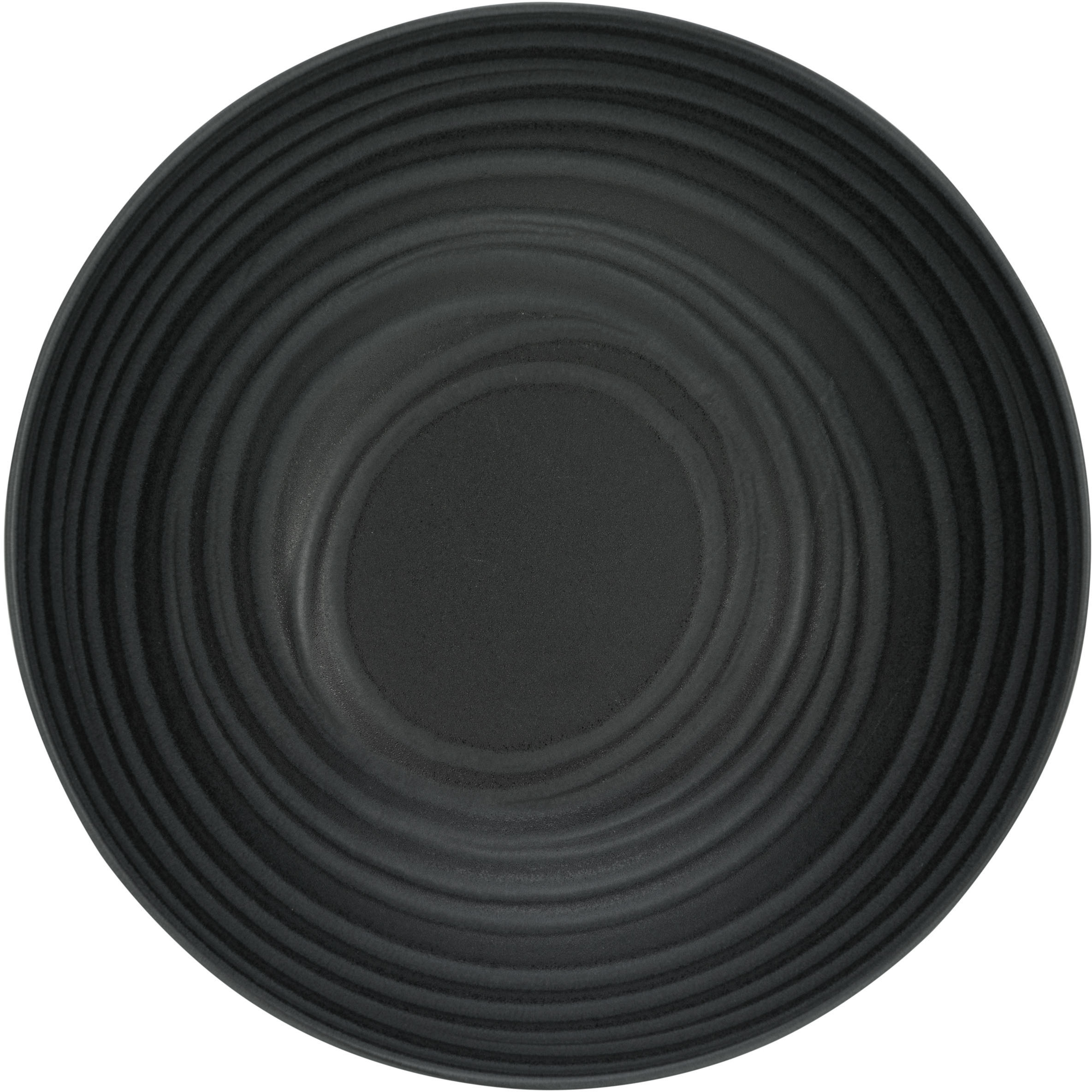 Thumbnail - CreaTable Schale "Lava Stone" 2 Stk. aus Steinzeug Salatschüssel, Servierschale, Ø 24 cm, schwarz, Made in Europe