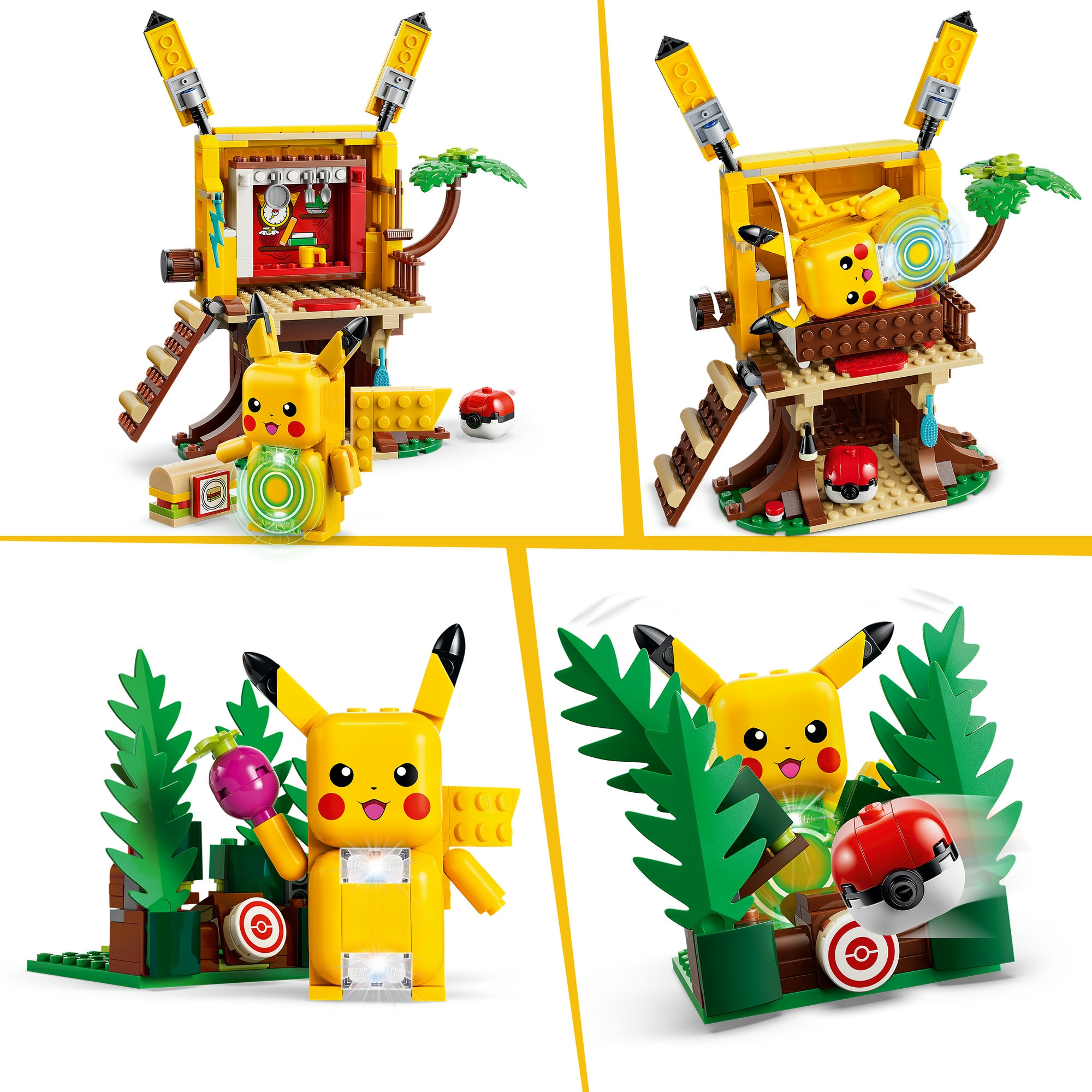 LEGO® Konstruktionsspielsteine »SMART Play™  Trainingshaus mit Pikachu (72164), LEGO Pokémon« inklusive SMART Brick; mit Licht- und Soundeffekten