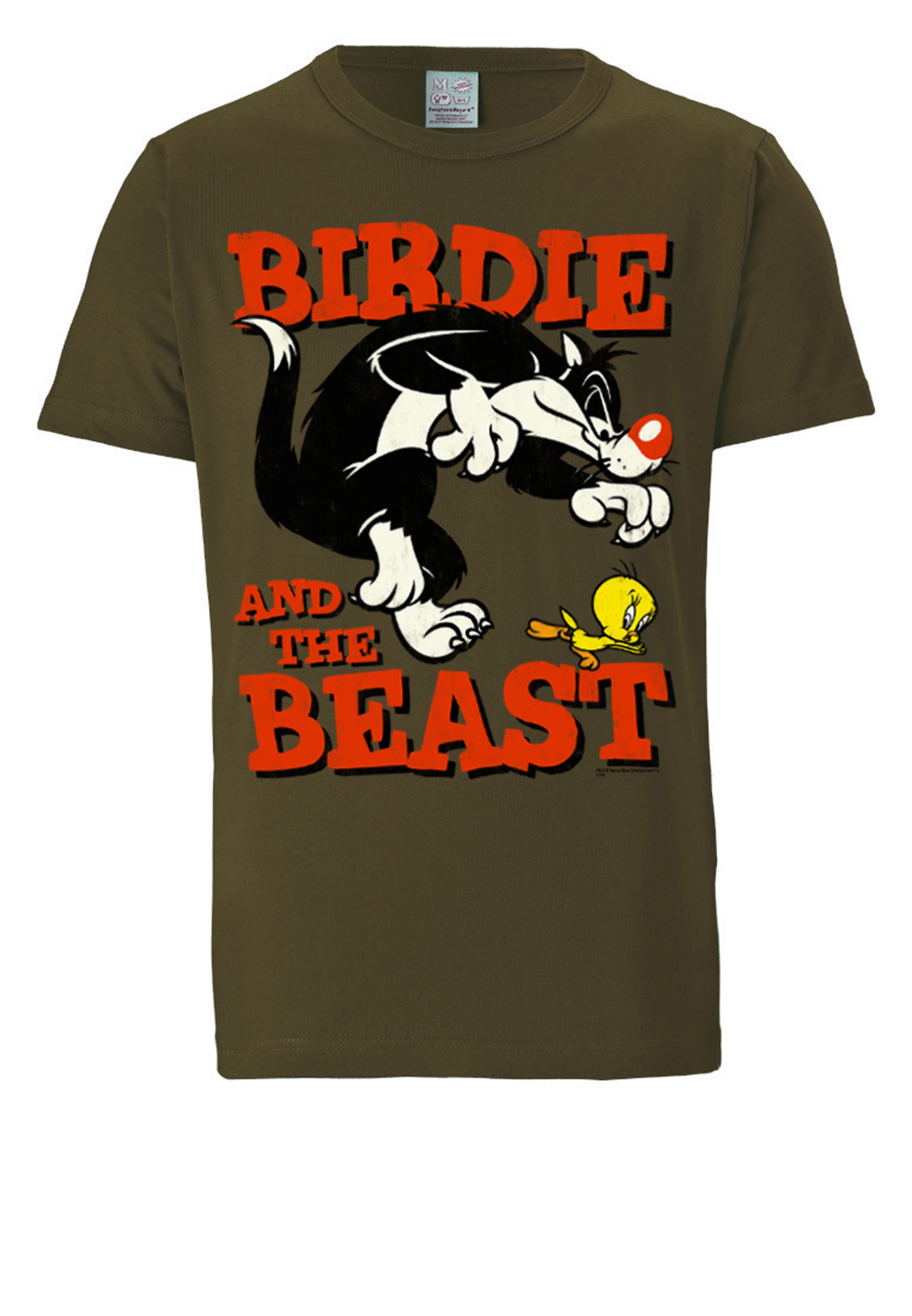 LOGOSHIRT T-Shirt »Looney Tunes – Sylvester & Tweety«, mit lizenziertem Print
