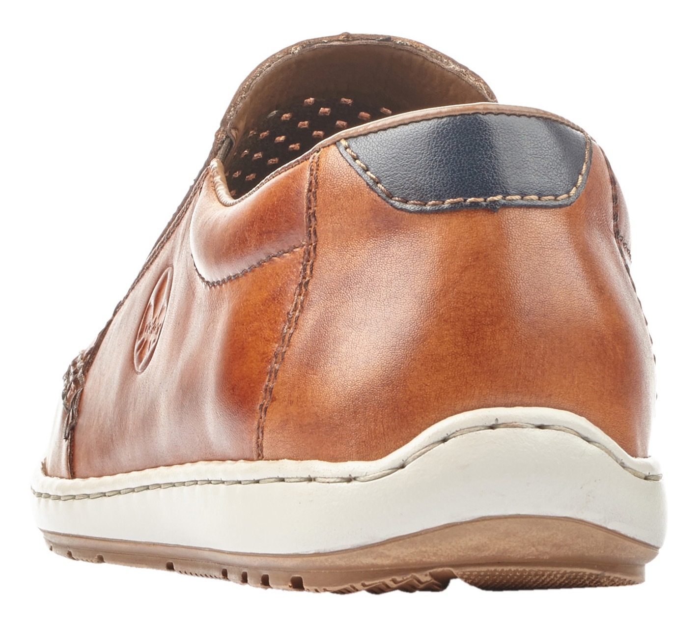 Thumbnail - Rieker Slipper Slip on Sneaker, Schlupfschuh, Loafer mit perforiertem Blatt