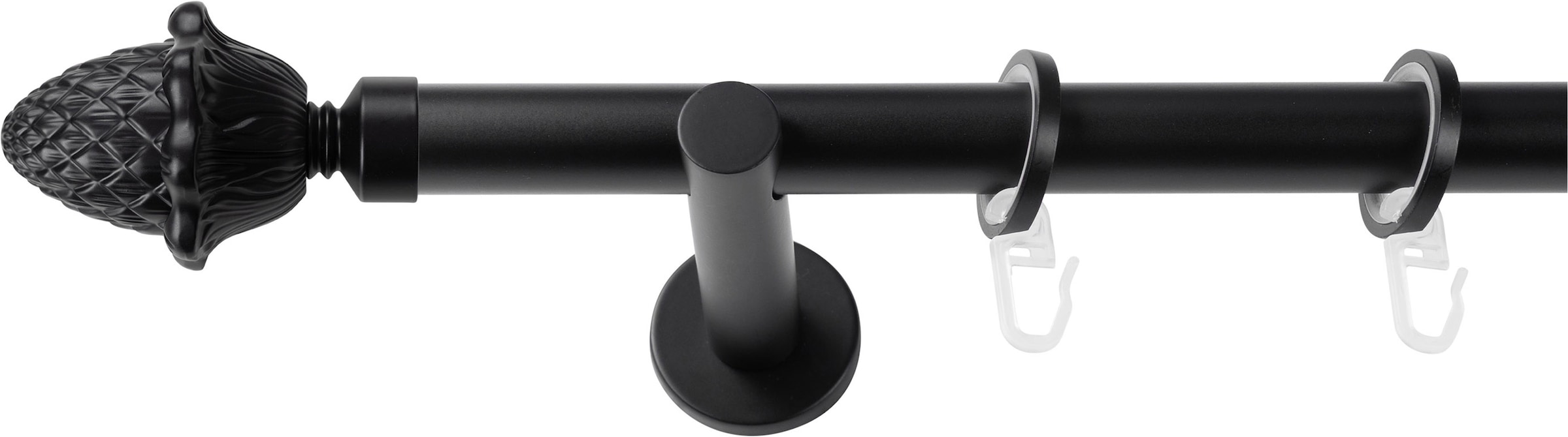 SN DECO GROUP Gardinenstange Ø 19 mm 1 läufig-läufig Fixmaß;kürzbar