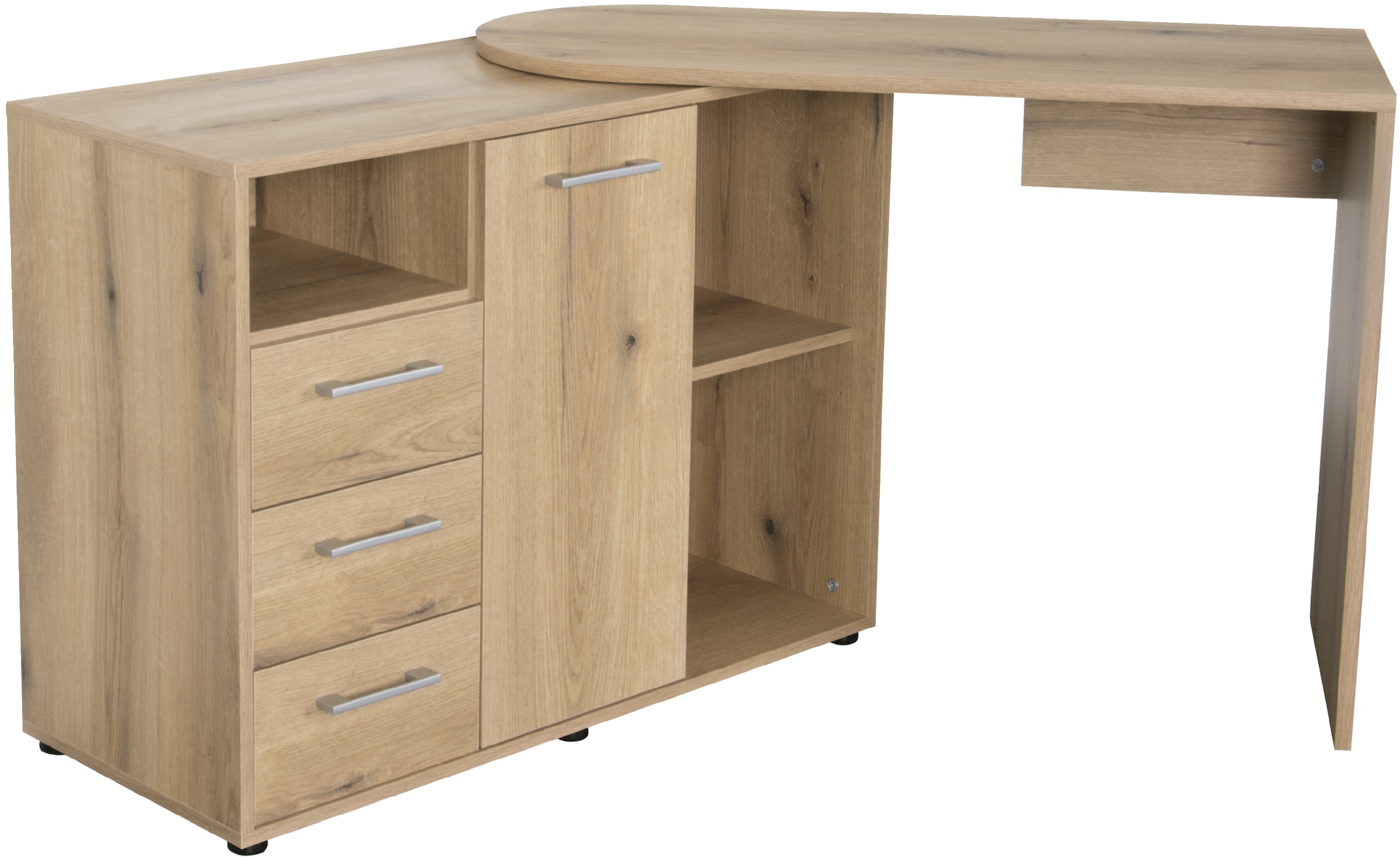VOGL Möbelfabrik Schreibtisch, schwenkbare Tischplatte, platzsparend, Made in Germany