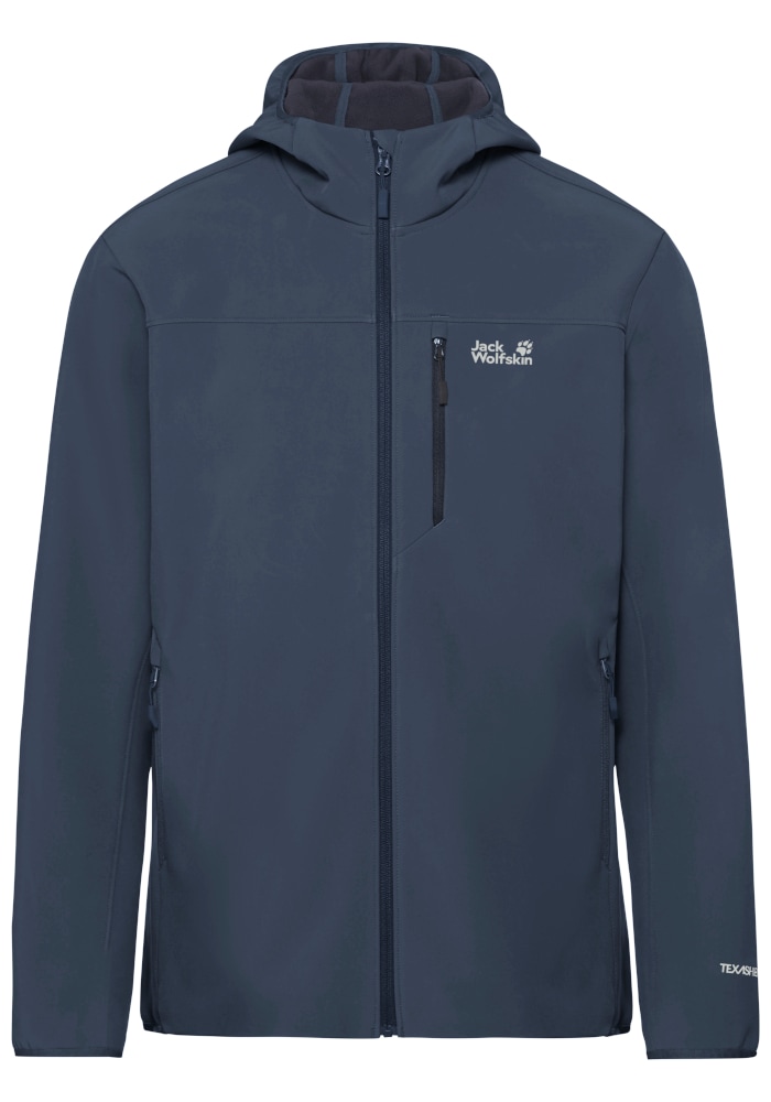 Jack Wolfskin Outdoorjacke »WILD WINDS HOODED JKT M« für Wandern und andere Aktivitäten im Freien