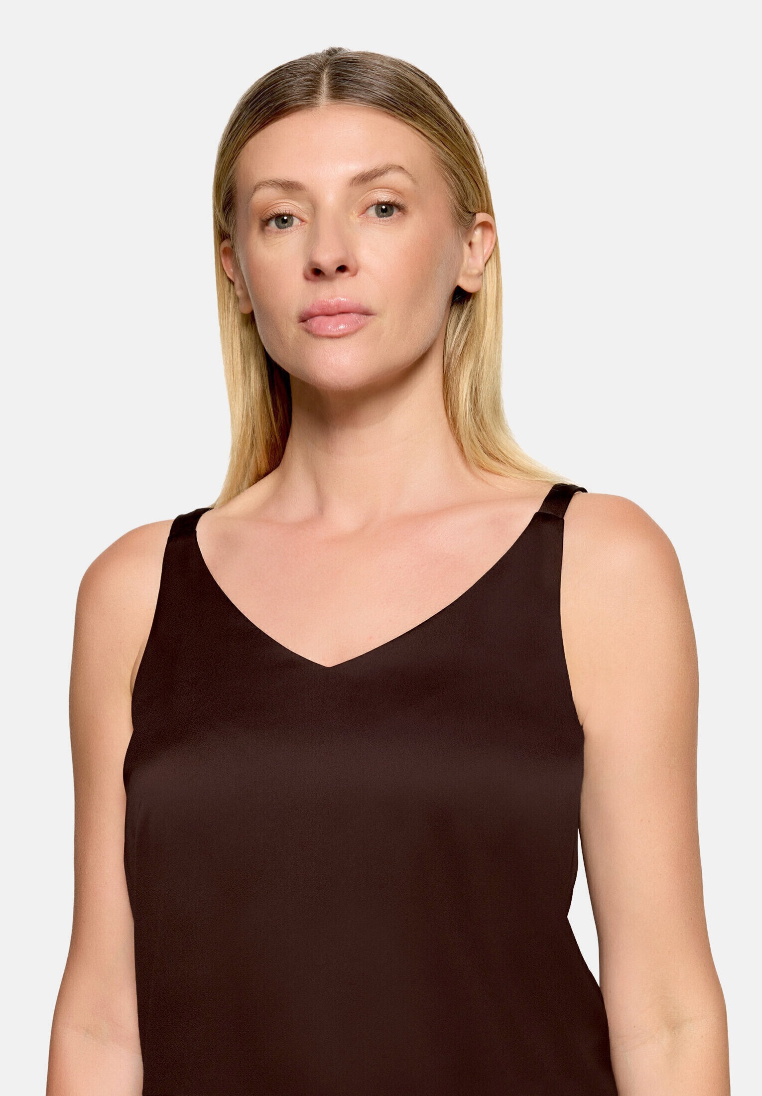 Vera Mont Satinbluse »Damen mit V-Ausschnitt«