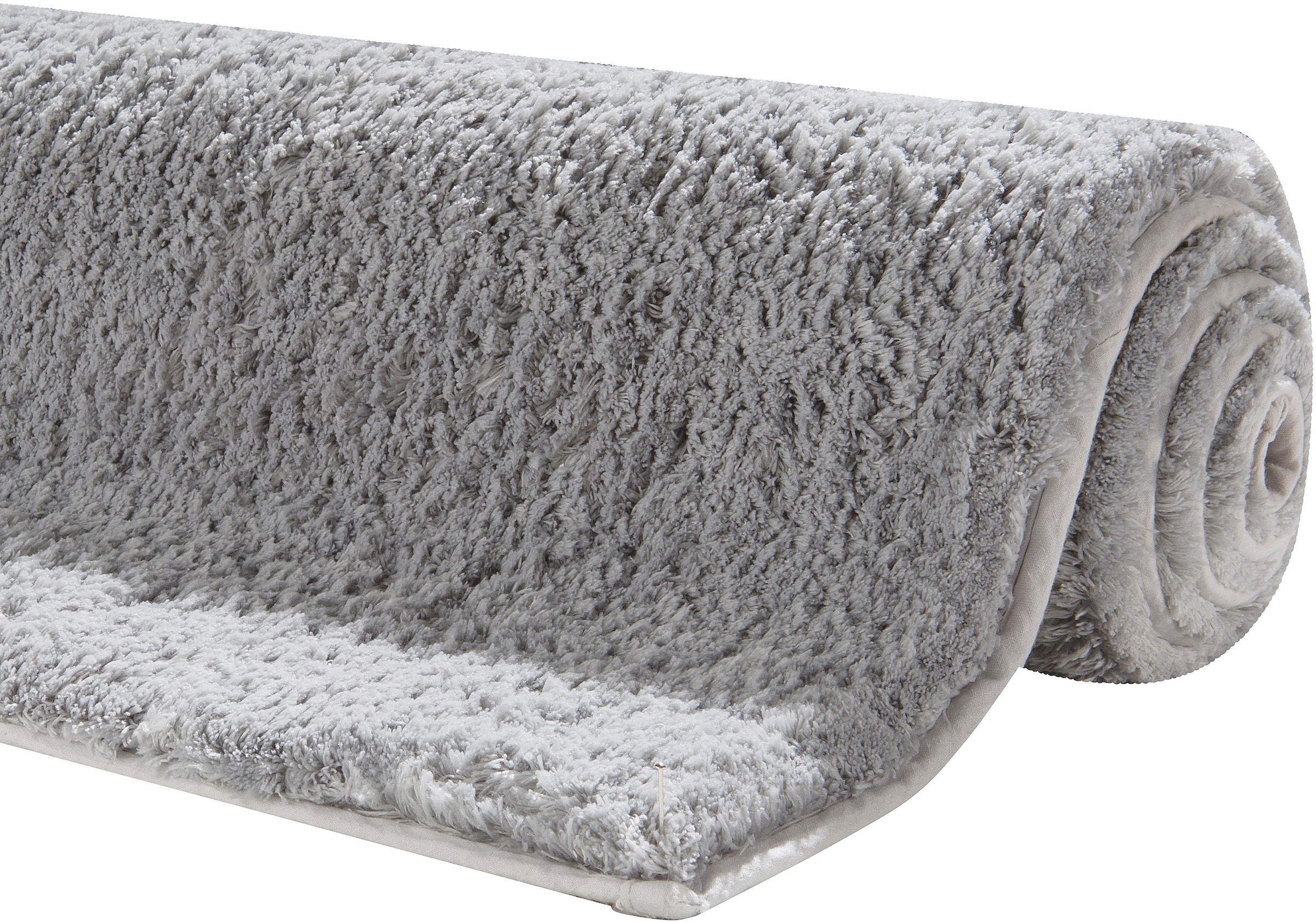 my home Badematte »Jos, Badvorleger, Badezimmer Teppich«, rutschhemmend beschichtet, fußbodenheizungsgeeignet-schnell trocknend, Badematten in Pastell-Farben, Badteppich als 3 teiliges Set erhältlich