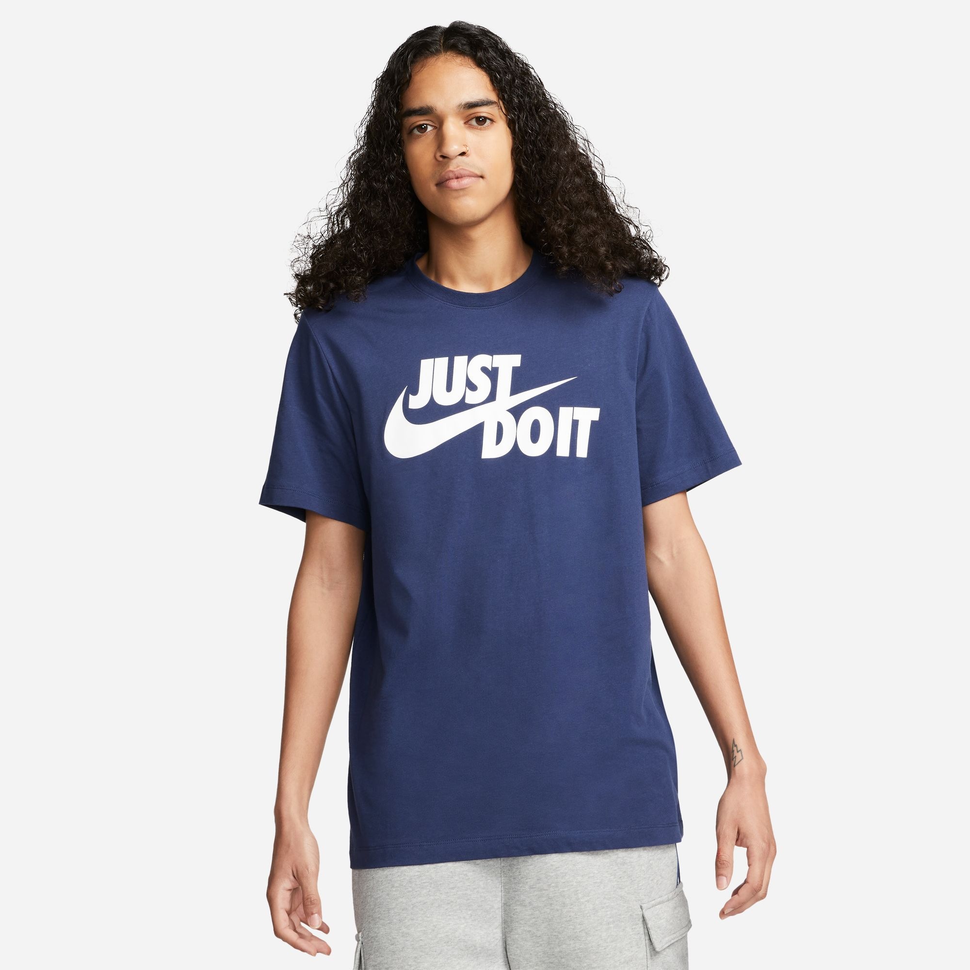 NIKE SPORTSWEAR Herren T-Shirt "Nike Sportswear JDI Men's T-Shirt", blau, Gr. XXL, Obermaterial: 100% Baumwolle, Shirts