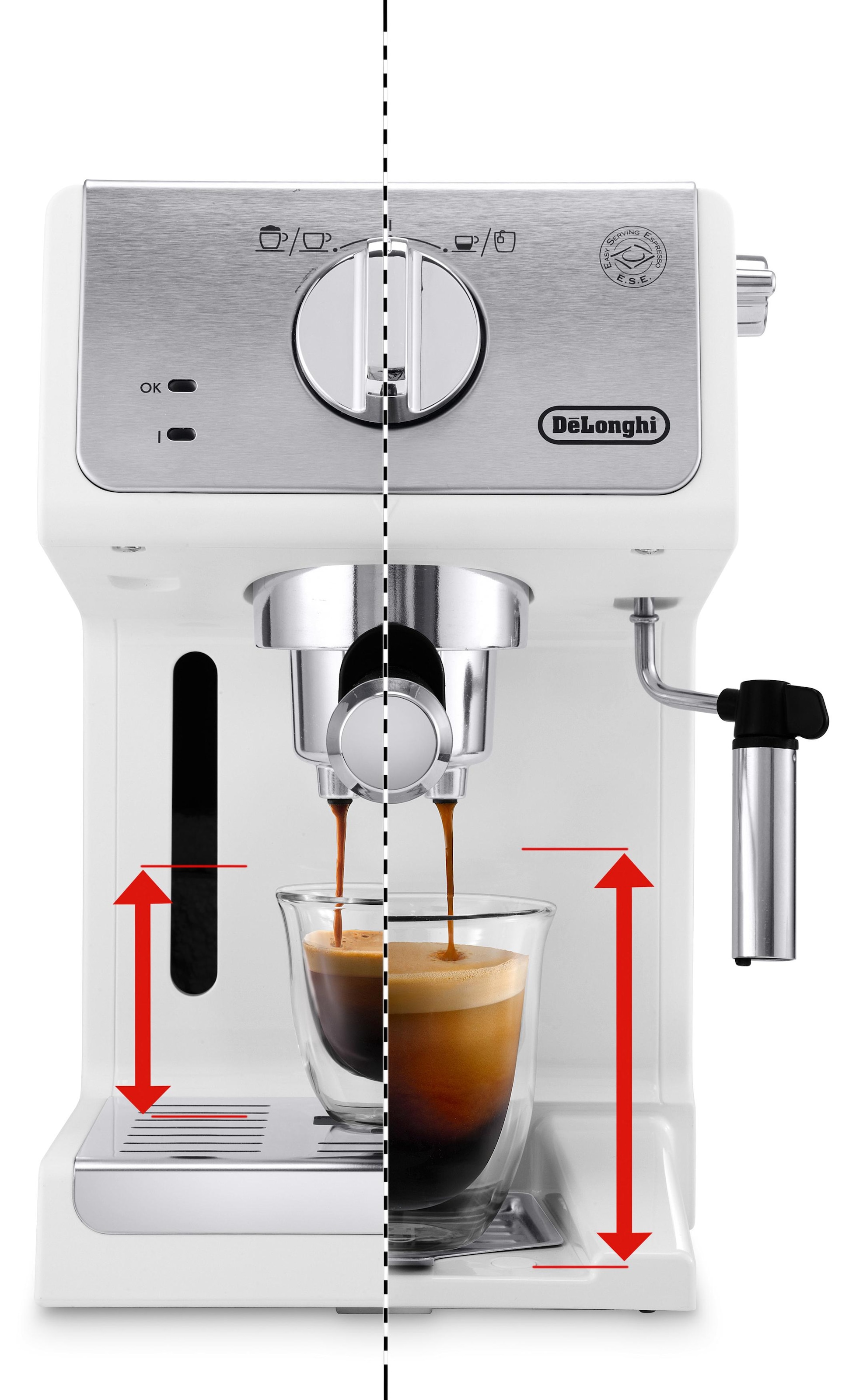 De'Longhi Espressomaschine »Active Line ECP 33.21.W«, Siebträger, 1100 Watt, 15 Bar