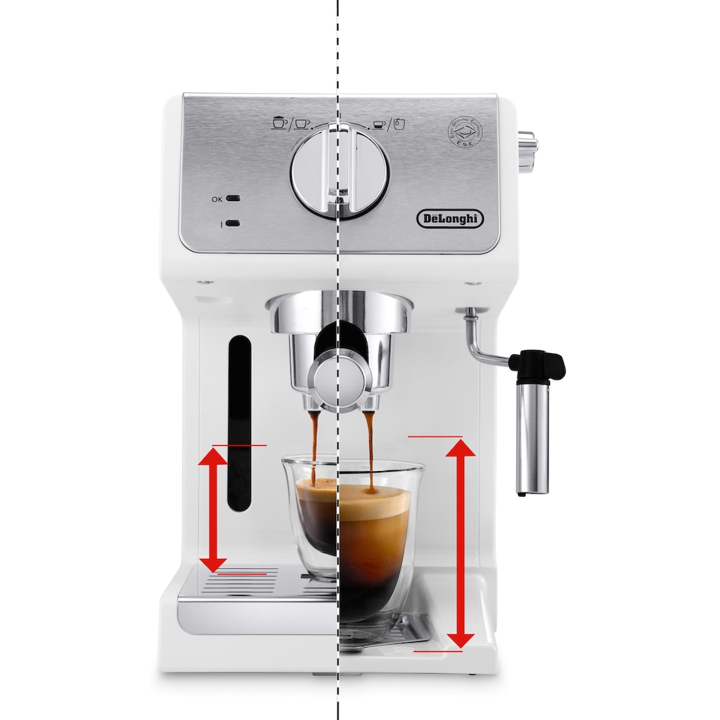 De'Longhi Siebträgermaschine »Active Line ECP 33.21.W«, 1100 Watt, 15 Bar