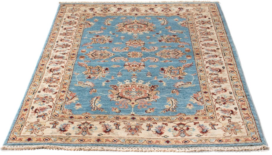 morgenland Orientteppich "Ziegler - 159 x 105 cm - hellblau", rechteckig, 6 mm Höhe, Wohnzimmer, Handgeknüpft, Einzelstü