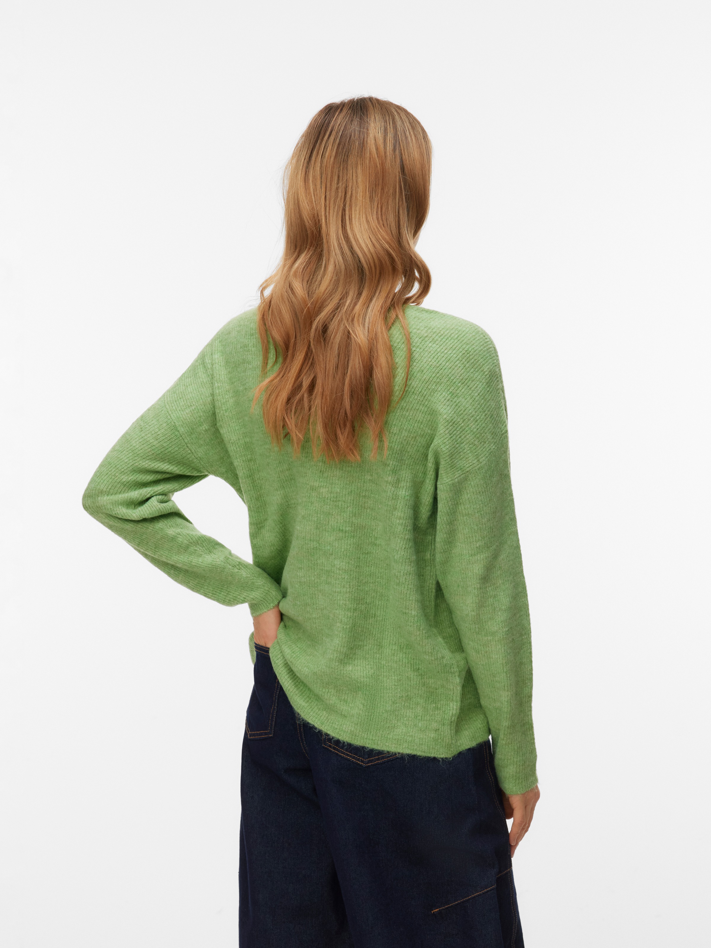 Vero Moda V-Ausschnitt-Pullover "VMCREWLEFILE LS V-NECK BLOUSE NOOS" günstig online kaufen