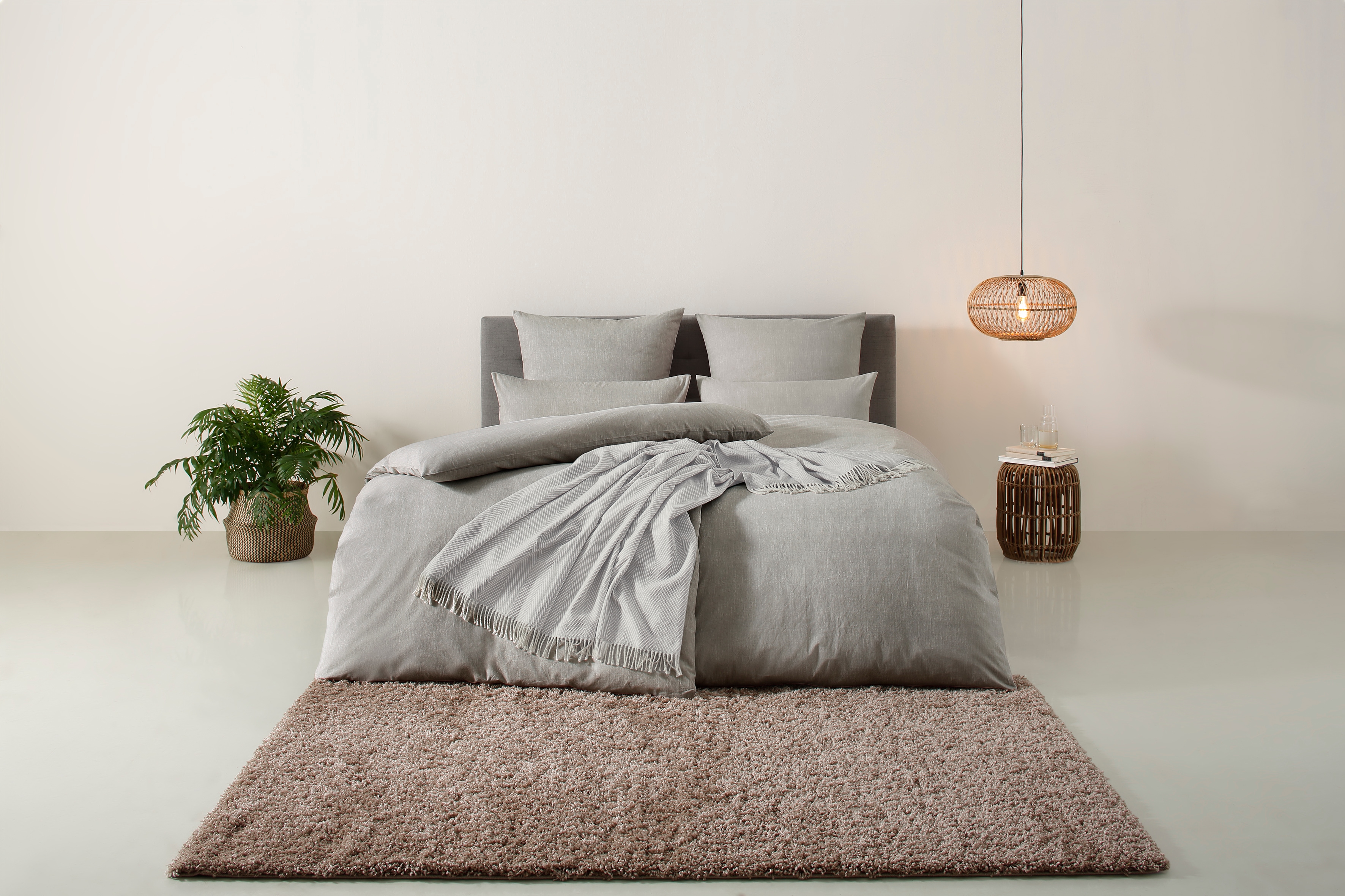 OTTO home "Melli" 2 Bettwäsche aus Baumwolle, Leinen-Look in Melange-Optik
