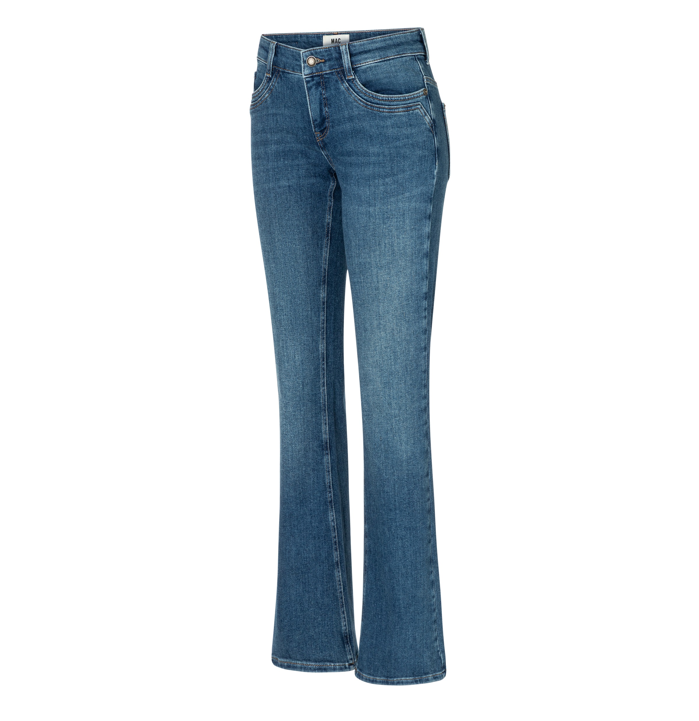 MAC Detroit Bootcut Jeans Essential Mid Blau 34/30 2