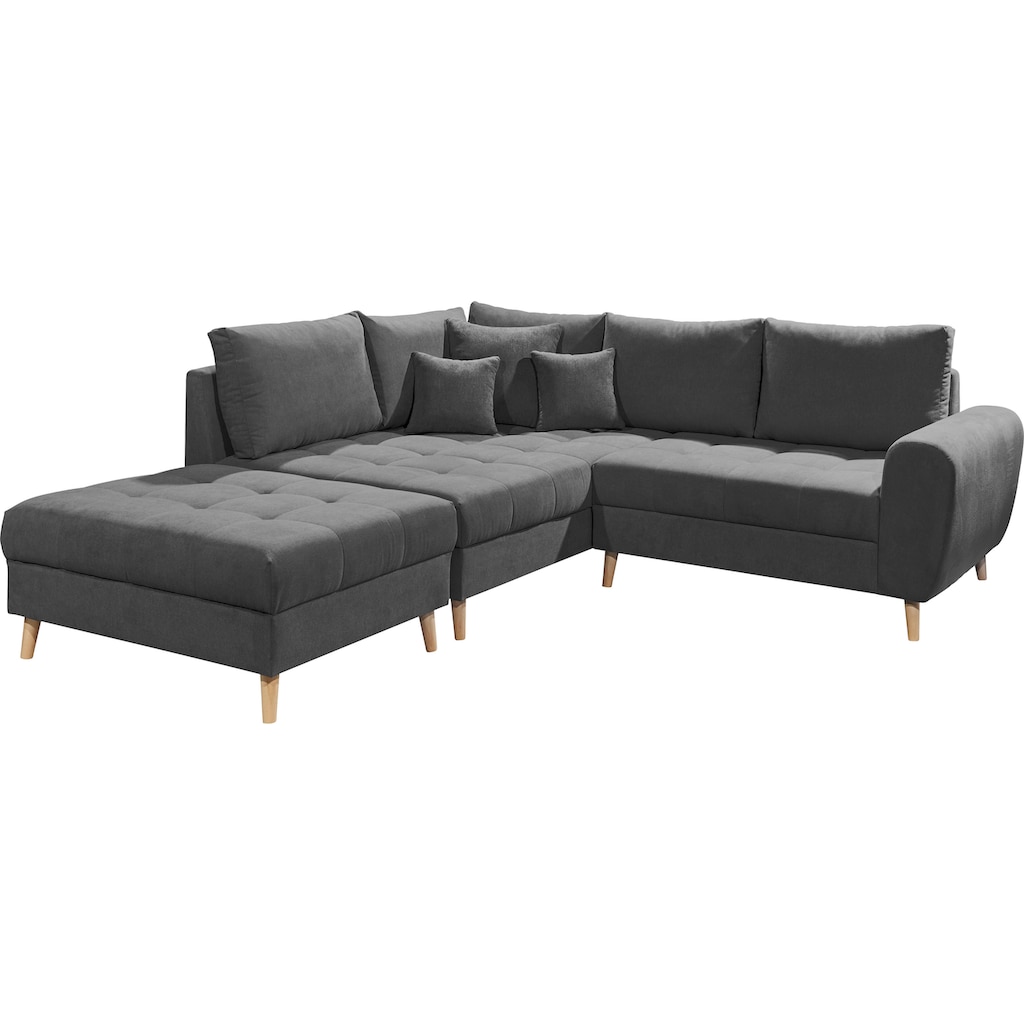 ED EXCITING DESIGN Ecksofa »Alice L-Form«, (Set)