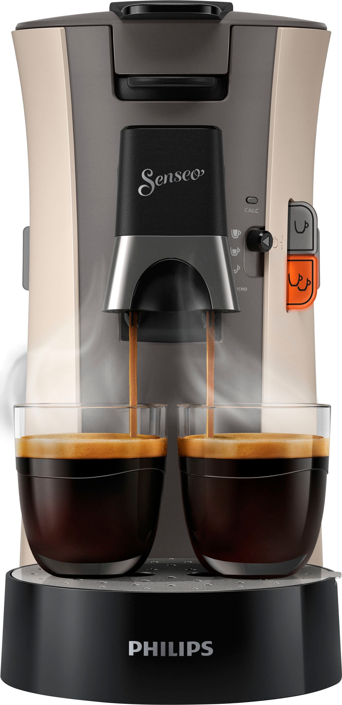 Philips Senseo Kaffeepadmaschine »Select CSA240/30, aus 21% recyceltem Plastik, +3 Kaffeespezialitäten«, Memo-Funktion, inkl. Gratis-Zugaben im Wert von € 14,- UVP