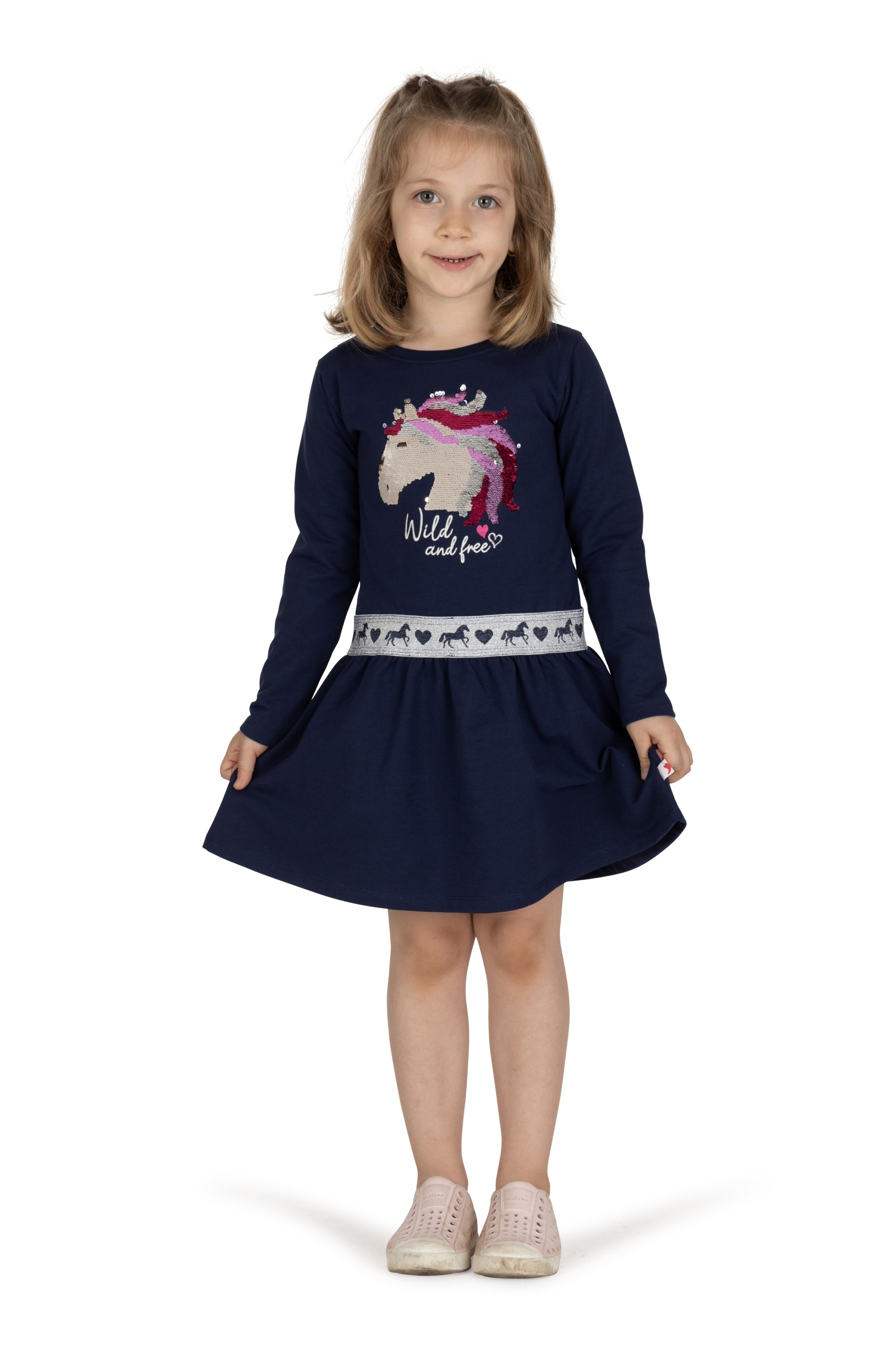 SALT AND PEPPER Jerseykleid »Star Stable«, mit Pailletten Pferde-Motiv