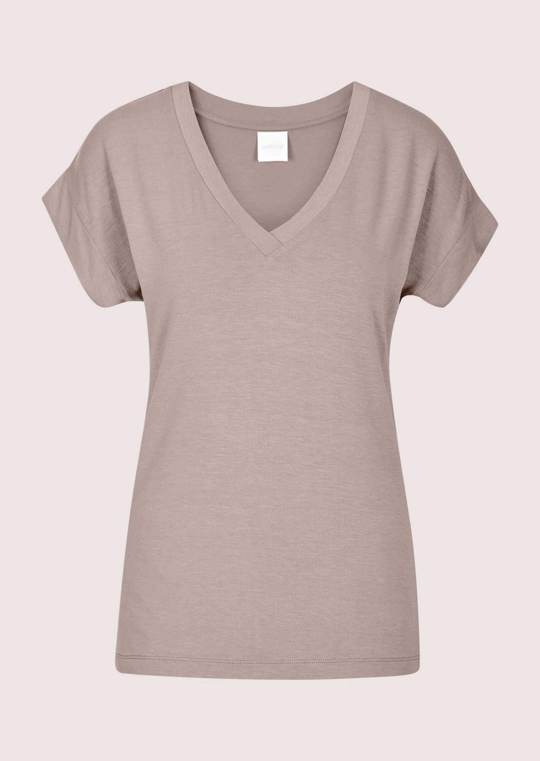 MADELEINE Kurzarmshirt »Shirt Zeitloses Blusenshirt mit V-Ausschnitt«