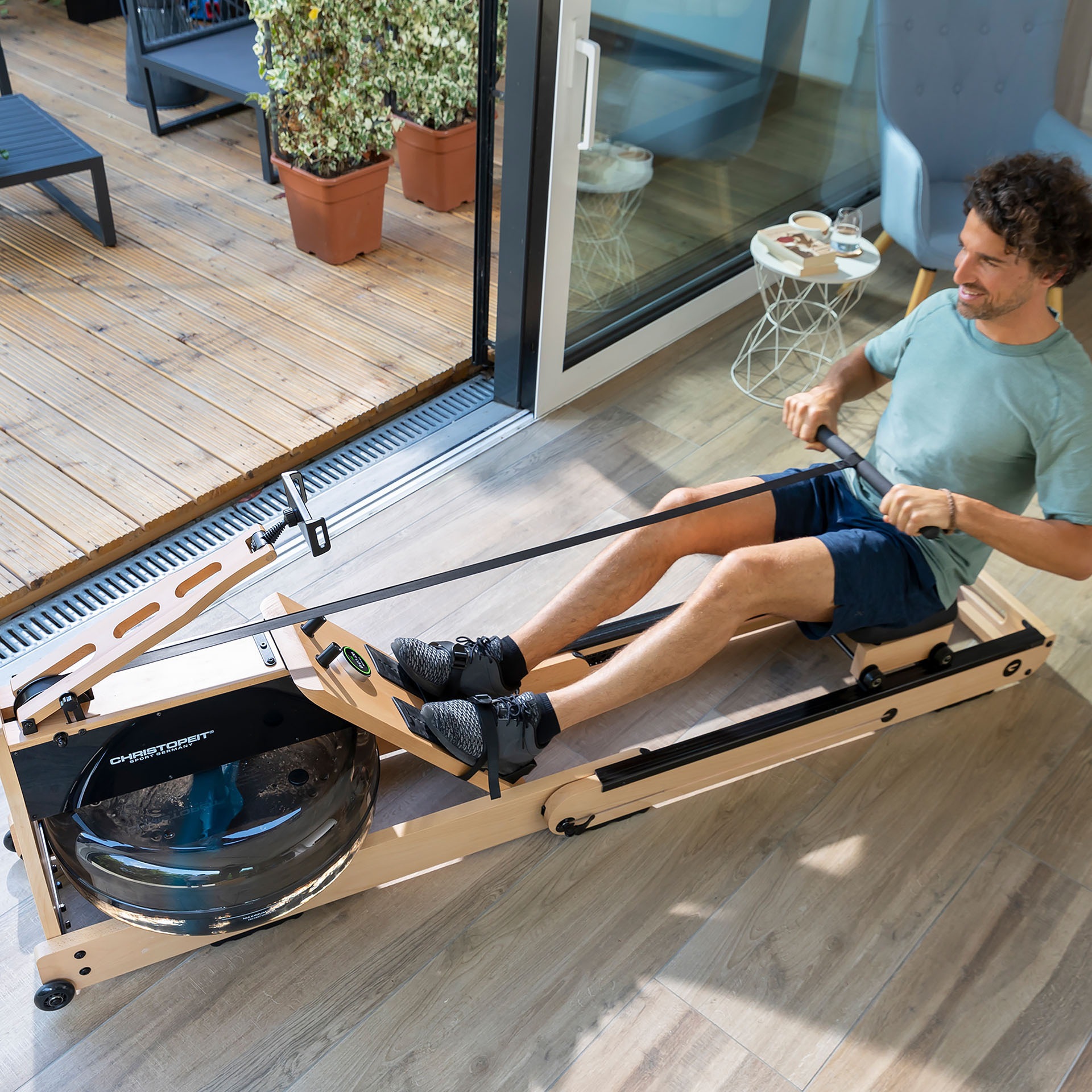Christopeit Sport® Ruderzugmaschine »WP 5000«, Testsieger Stiftung Warentest Ausgabe 1/2025, Rudermaschine