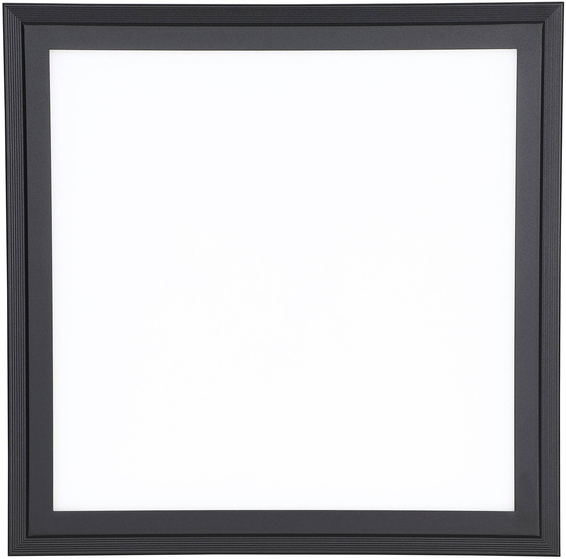 EGLO Deckenleuchte »Salobrena 1 Deckenlampe, weiß und schwarz, Aufbaulampe, Flurlampe« LED-Modul 1 Stk. Neutralweiß Aufbauleuchte für Büro, Flur und Küche, Bürolampe, 30x30 cm