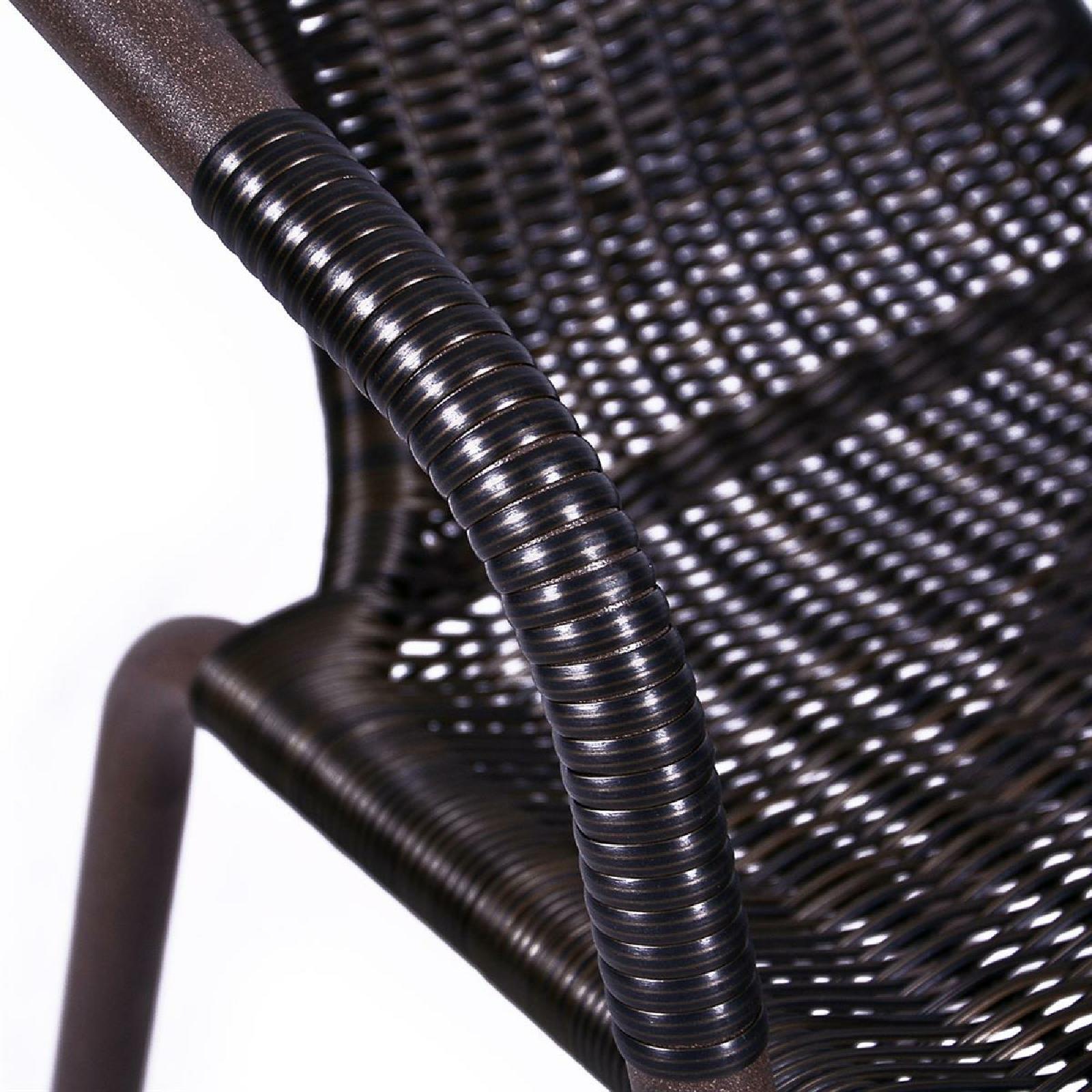 Thumbnail - VCM Garten-Essgruppe "3-tlg. Bistroset Balkon Stuhl Tisch Set Braun"