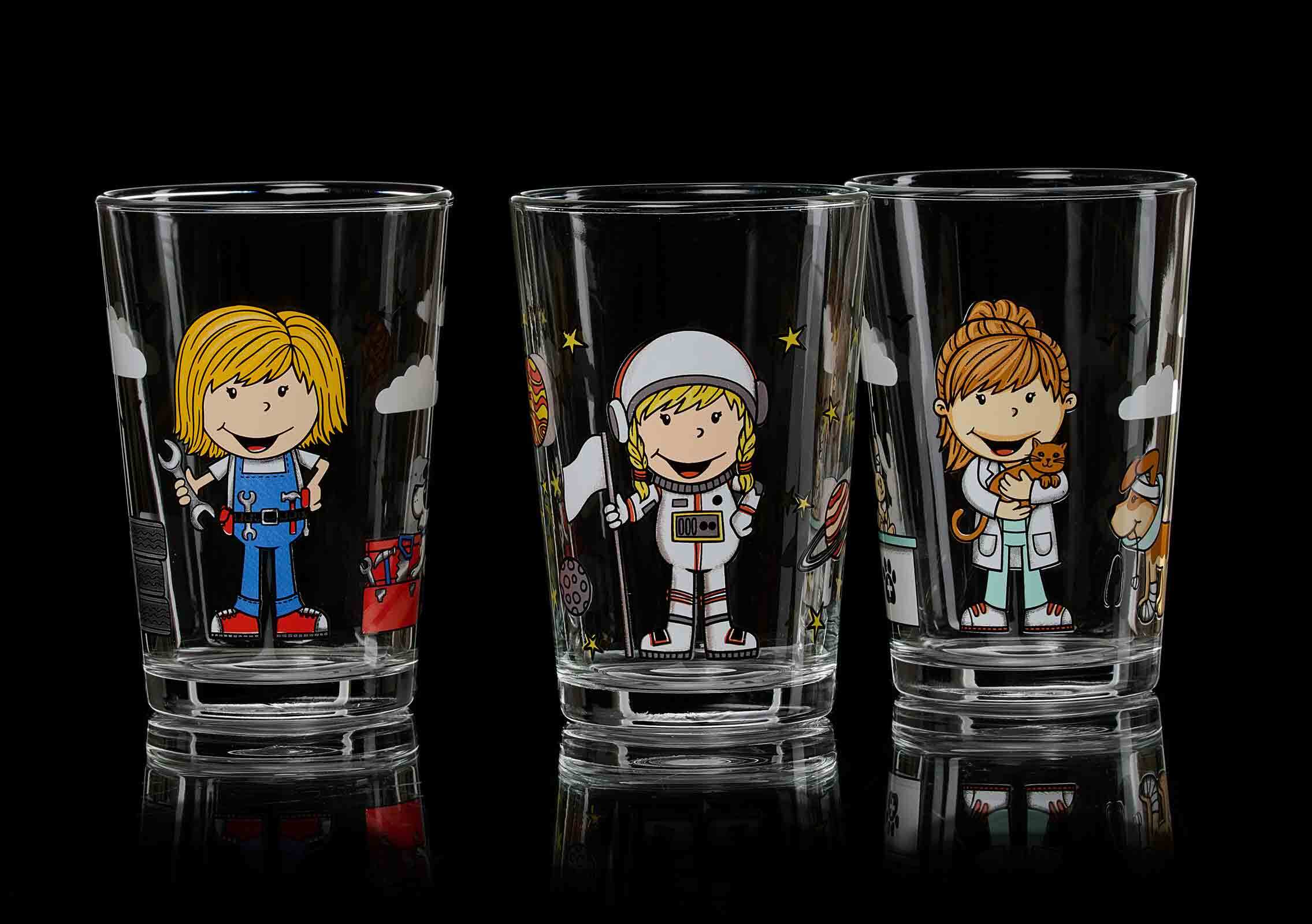 Thumbnail - Ritzenhoff & Breker Kinderbecher "Kindergläser Berufe 205 ml 9er Set bunt"