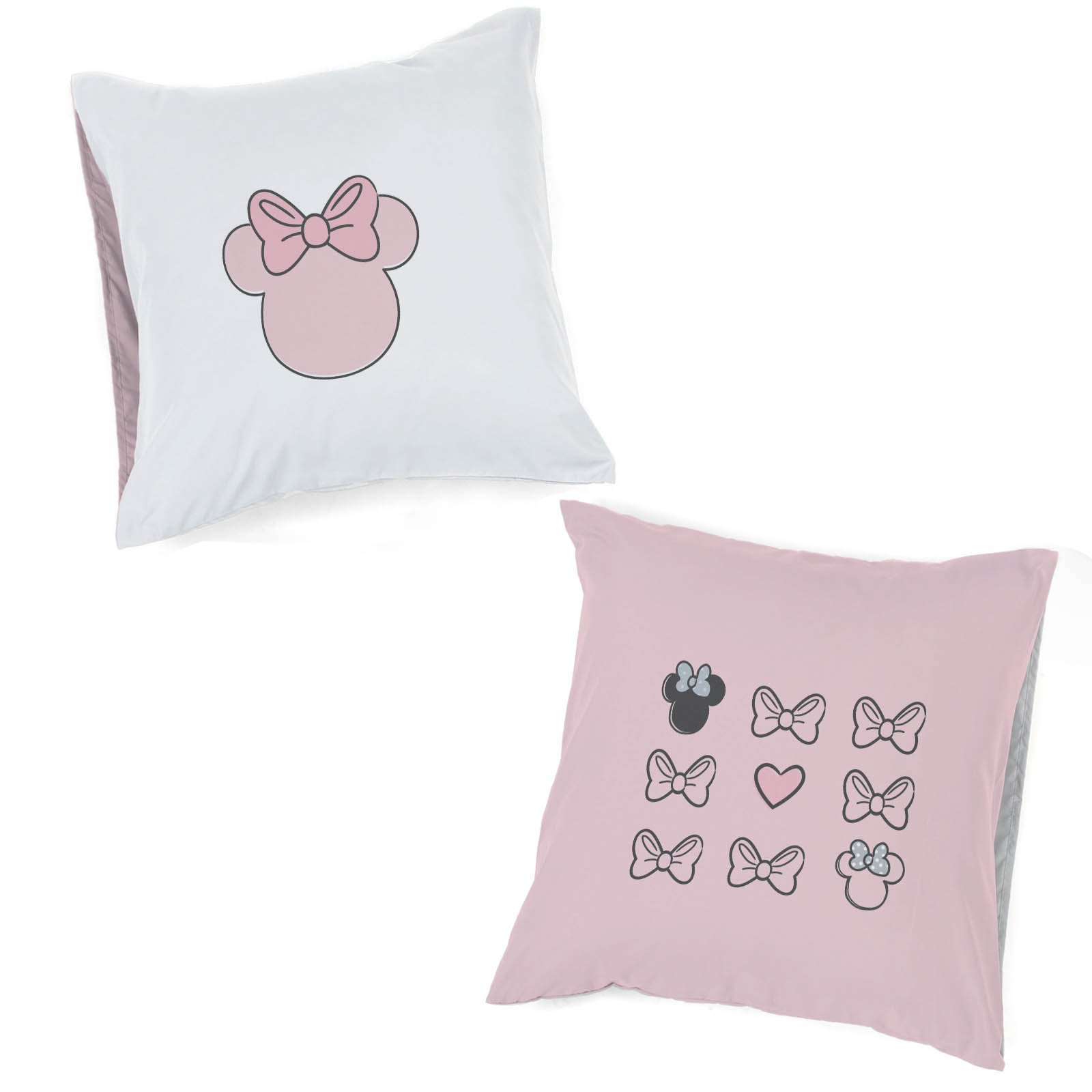 Disney Kinderbettwäsche »Disney Minnie Mouse Bettbezug-Set 135x200 cm + Kissenbezug 80x80 cm« 2 tlg. tlg. 100 % Baumwolle, maschinenwaschbar, wendbar