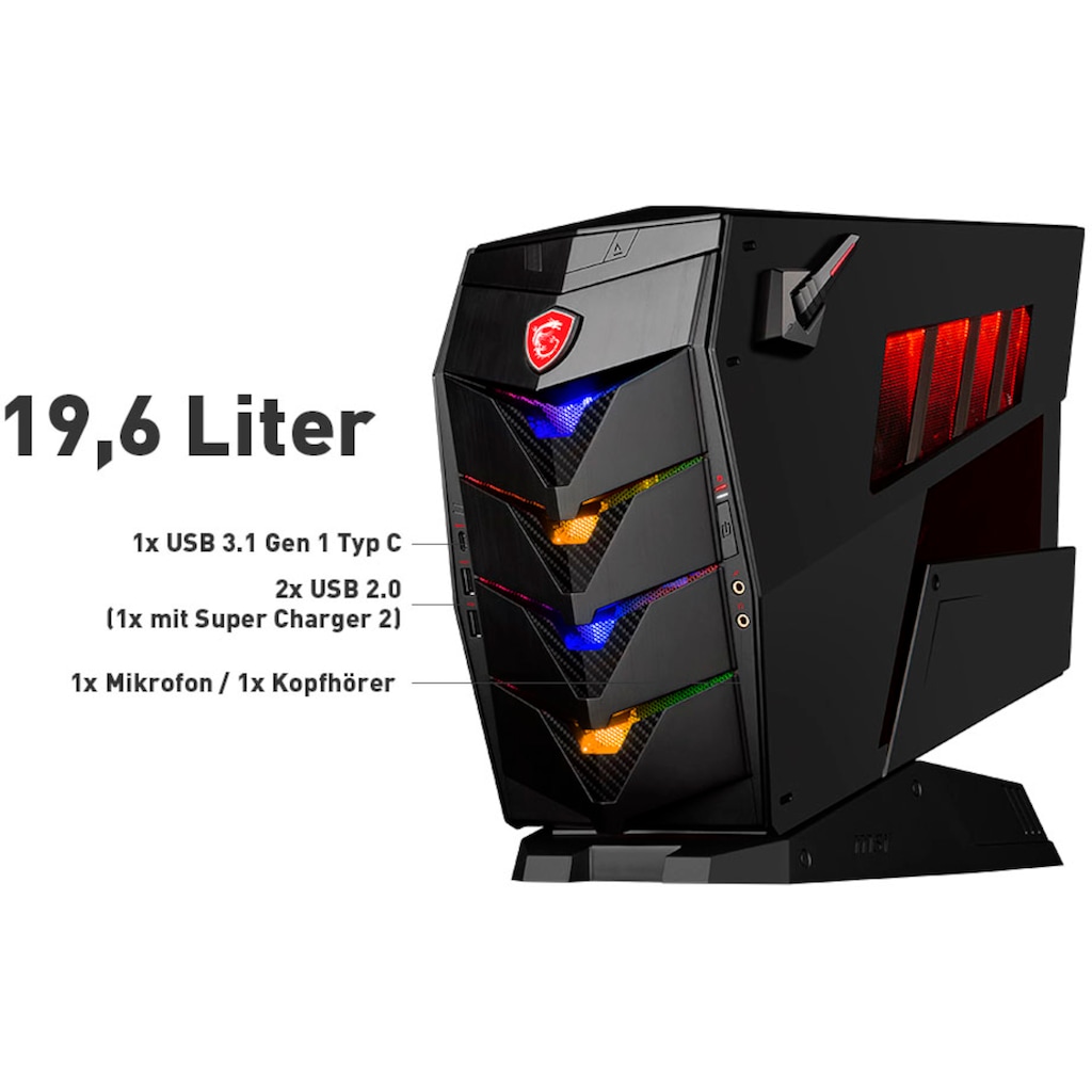 MSI PC-Set »PC i7-8700, 16GB, SSD + HDD, RTX 2060 + 60 cm (24") TFT«