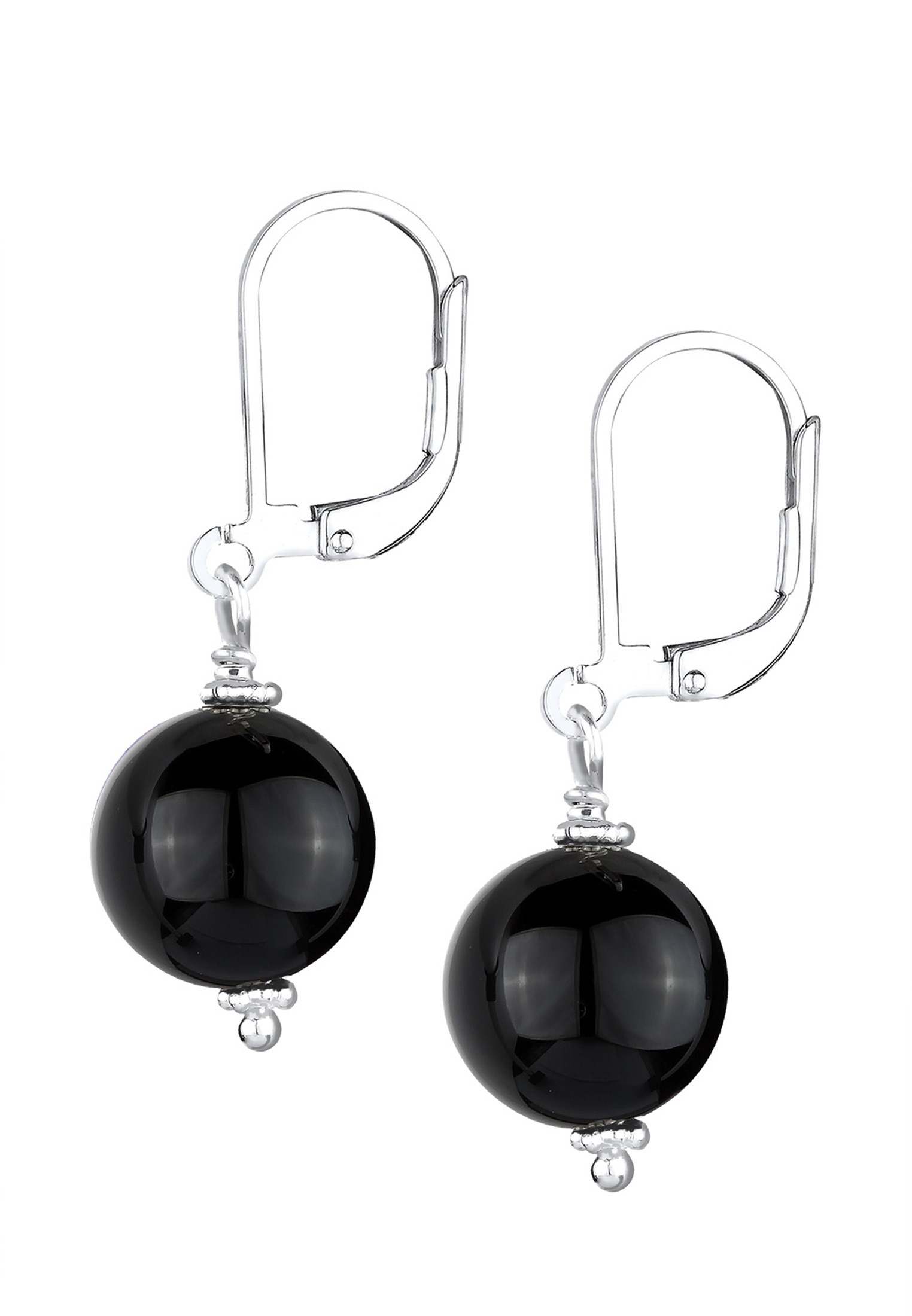 Elli Paar Ohrhänger »Elli Ohrringe Onyx Edelstein Basic Klassisch 925 Silber«