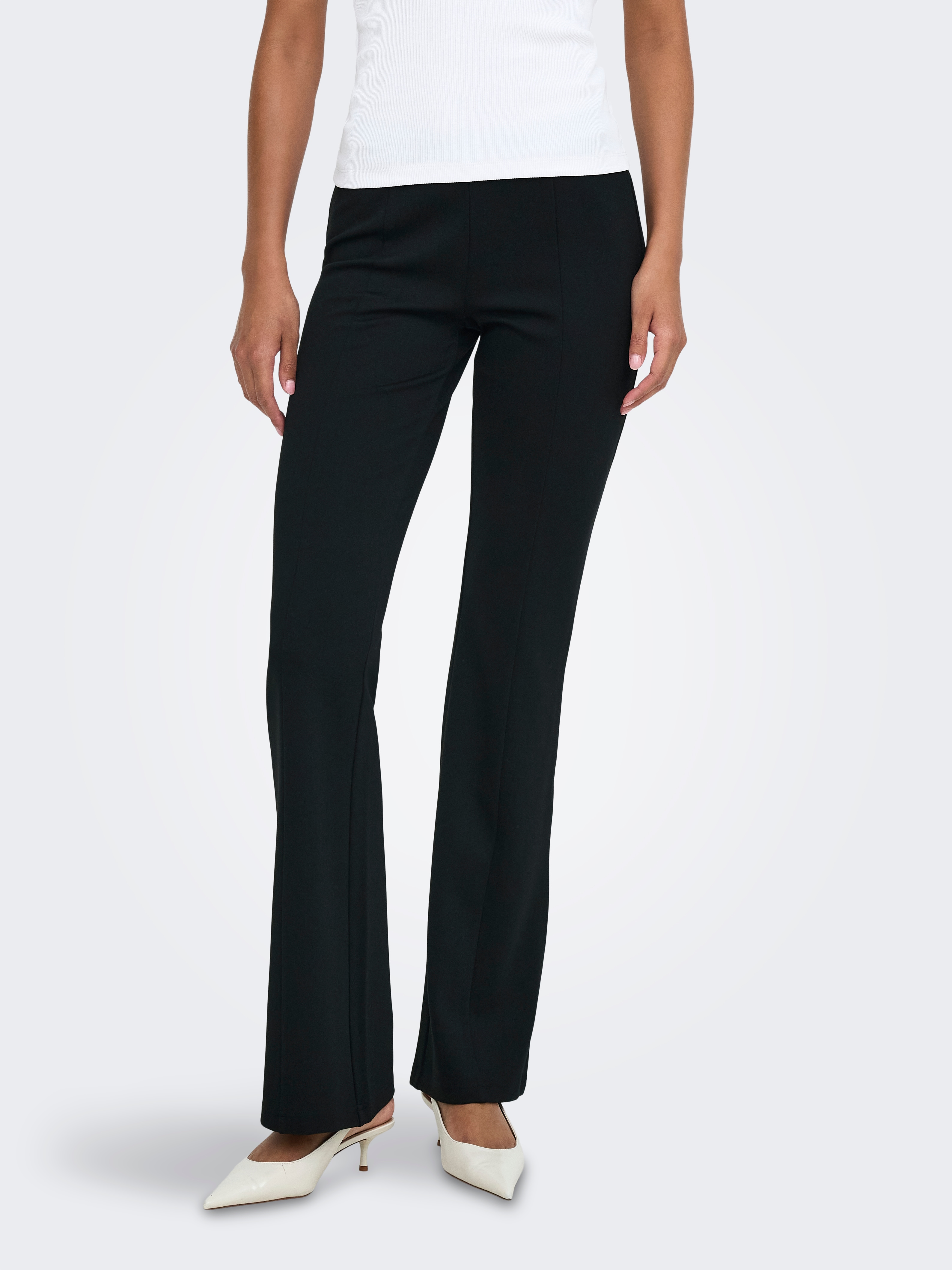 ONLY "ONLPAIGE MW CUT FLARED PANT CC PNT" Viskosemischung, bootcut fit