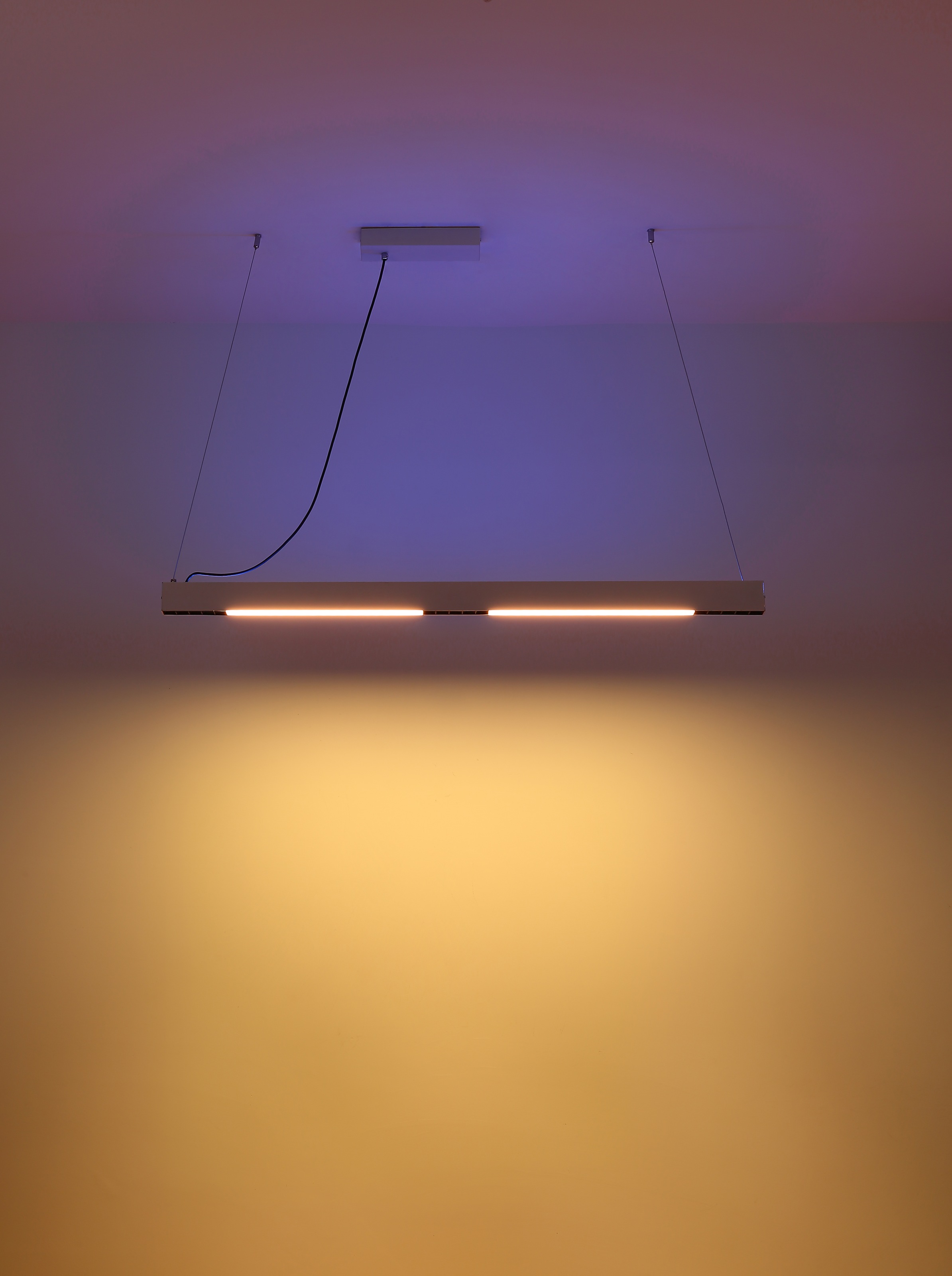 GLOBO LIGHTING Hängeleuchte »HODARI« LED-Modul 1 Stk. Weiß-aluminium Hängeleuchte mit RGB LED, Fernbedienung