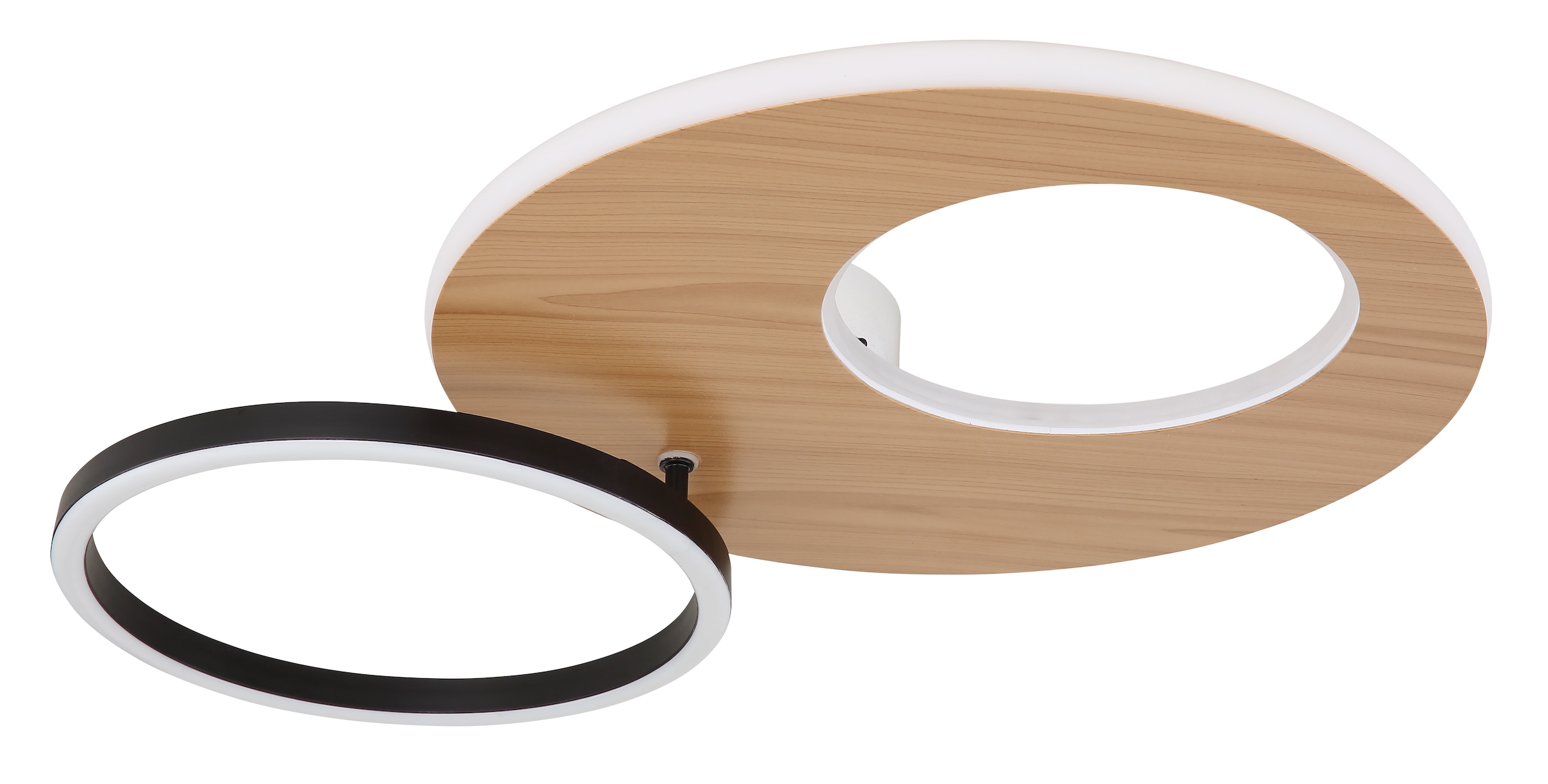 GLOBO LIGHTING LED Deckenleuchte »FORSI«, Leuchtmittel LED-Modul | LED fest integriert, Deckenlampe/Wohnzimmer/Schlafzimmer/modern/Holz