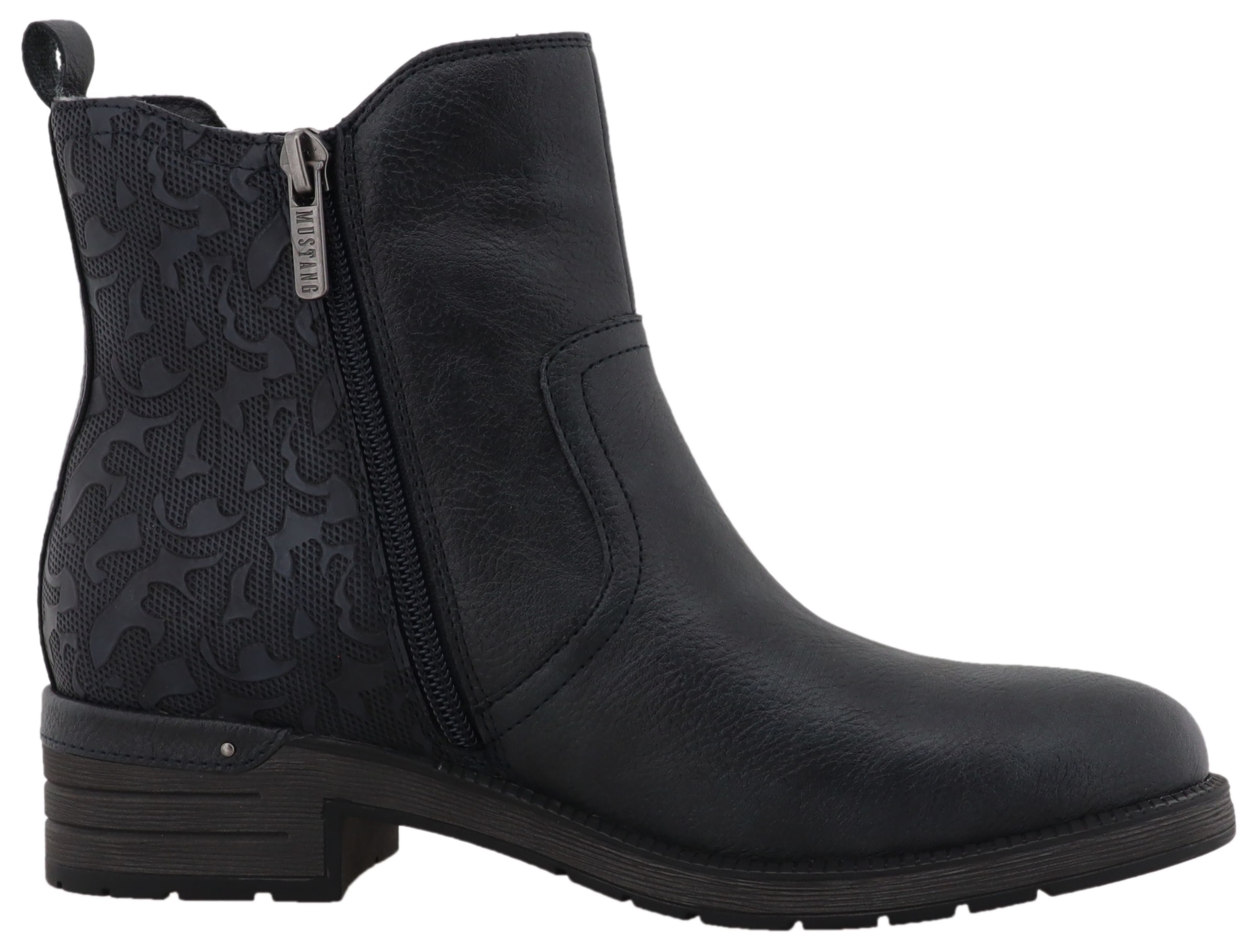 Mustang Shoes Winterstiefelette »Gelja«, Stiefelette, Winterboots mit Anziehlasche