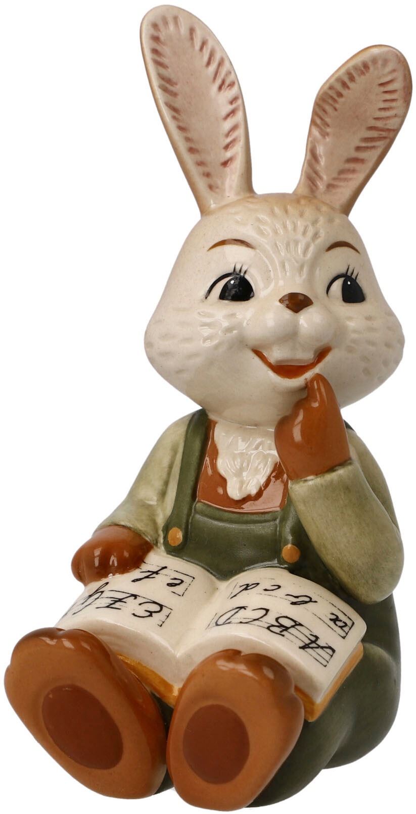 Goebel Osterhase "Hasenschule - Früh übt sich", Sammelfigur, Hase beim Lese günstig online kaufen