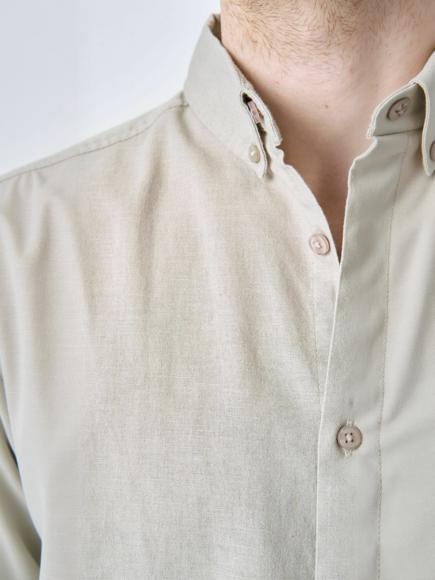 TeeShoppen Langarmhemd »TEESHOPPEN Shirt Linen Blend«