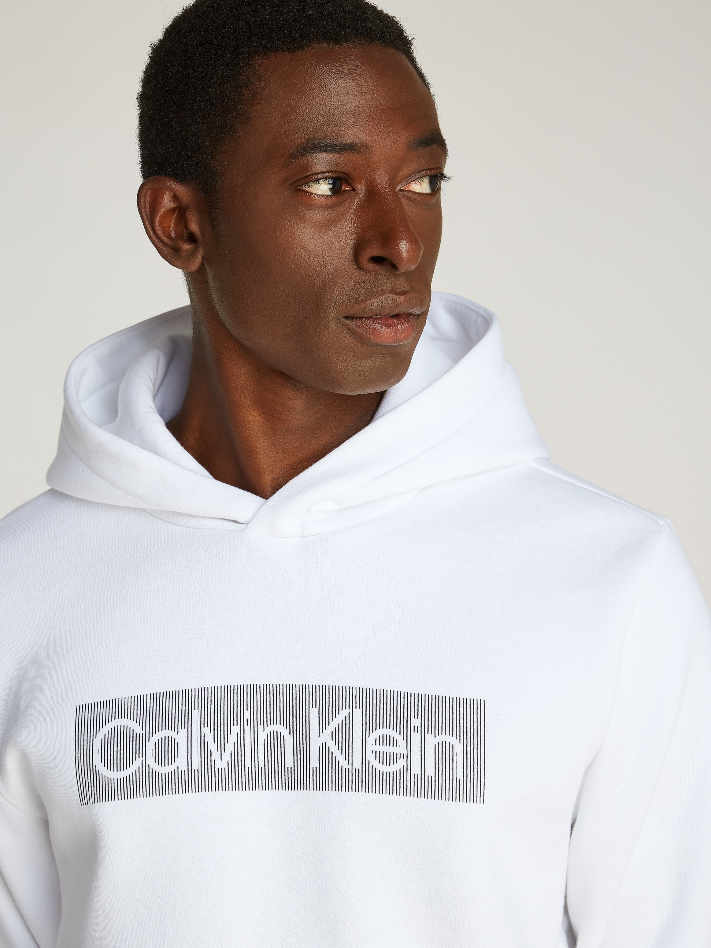 Calvin Klein Kapuzensweatshirt "BOX STRIPED LOGO HOODIE", mit Logoschriftzu günstig online kaufen