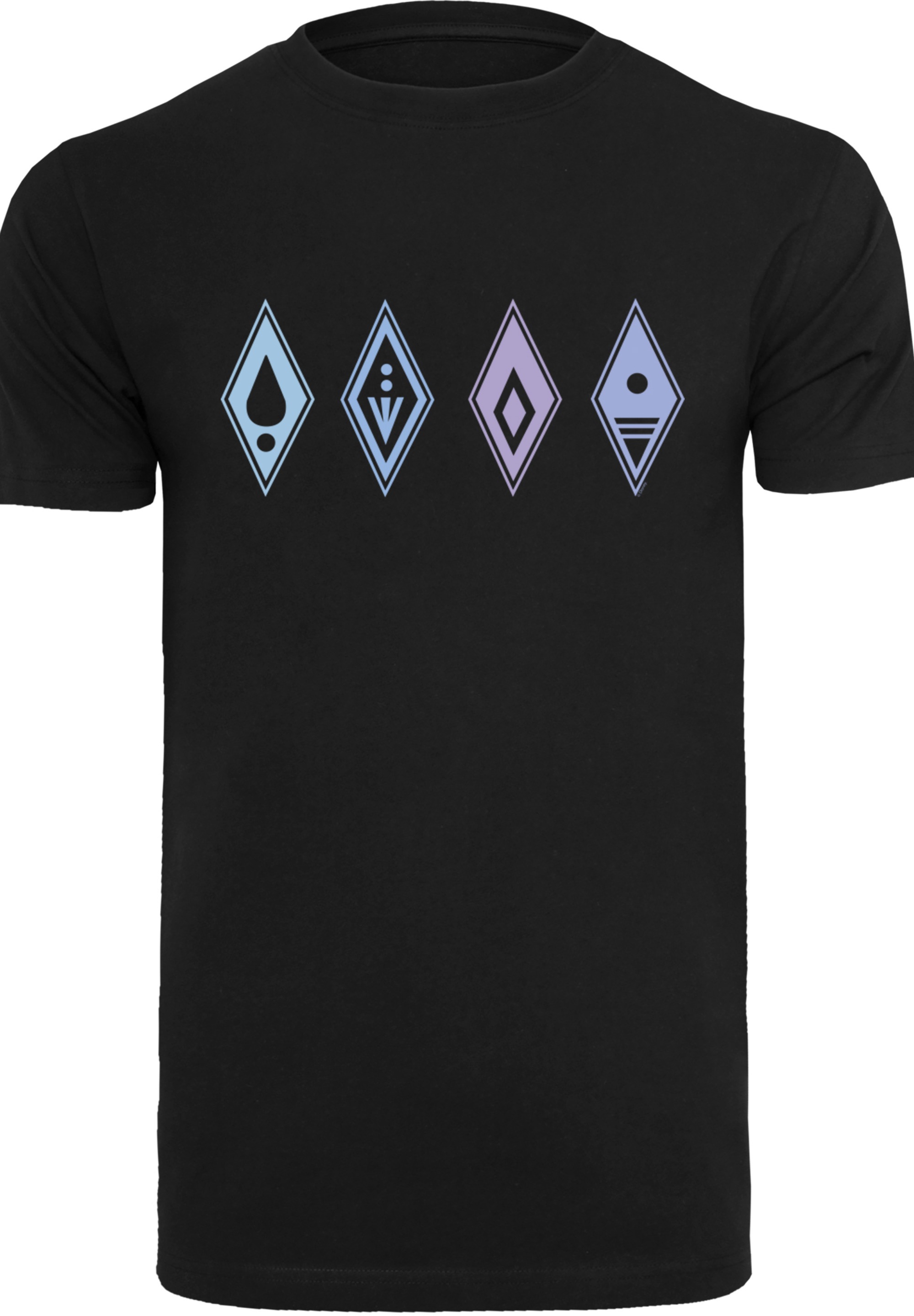 F4NT4STIC T-Shirt »Disney Frozen Symbols«, Print