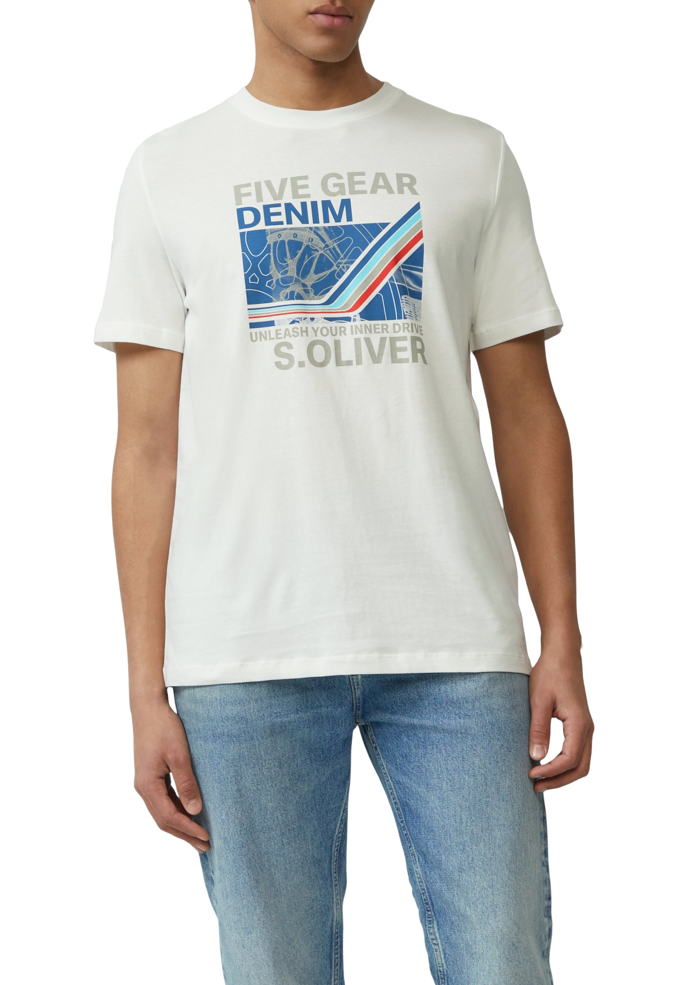s.Oliver T-Shirt, mit Front Print günstig online kaufen