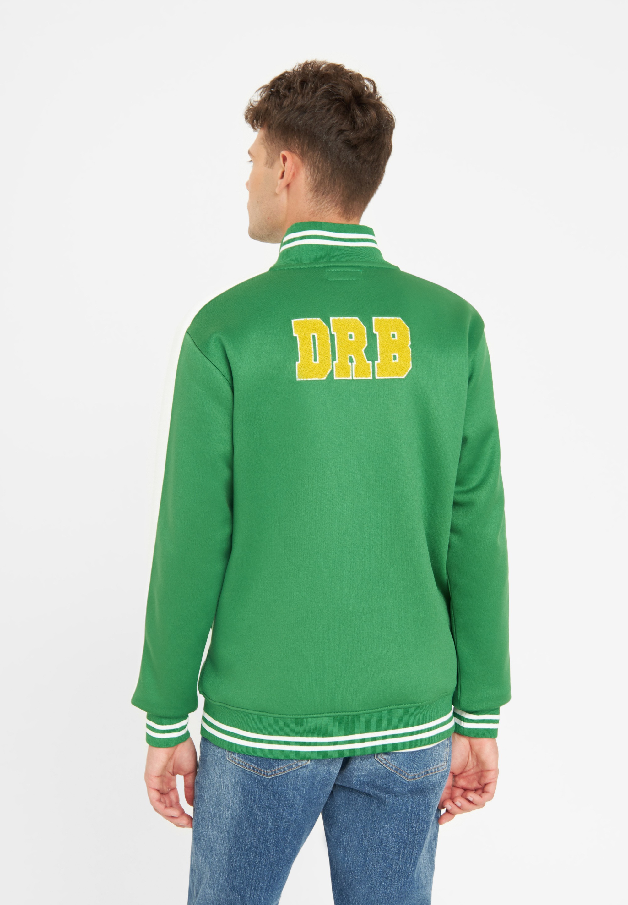 Derbe Sweatjacke »Trainer DRB«, Hochwertige Applikation, Gummi Badge, elastische Bündchen, Zipper