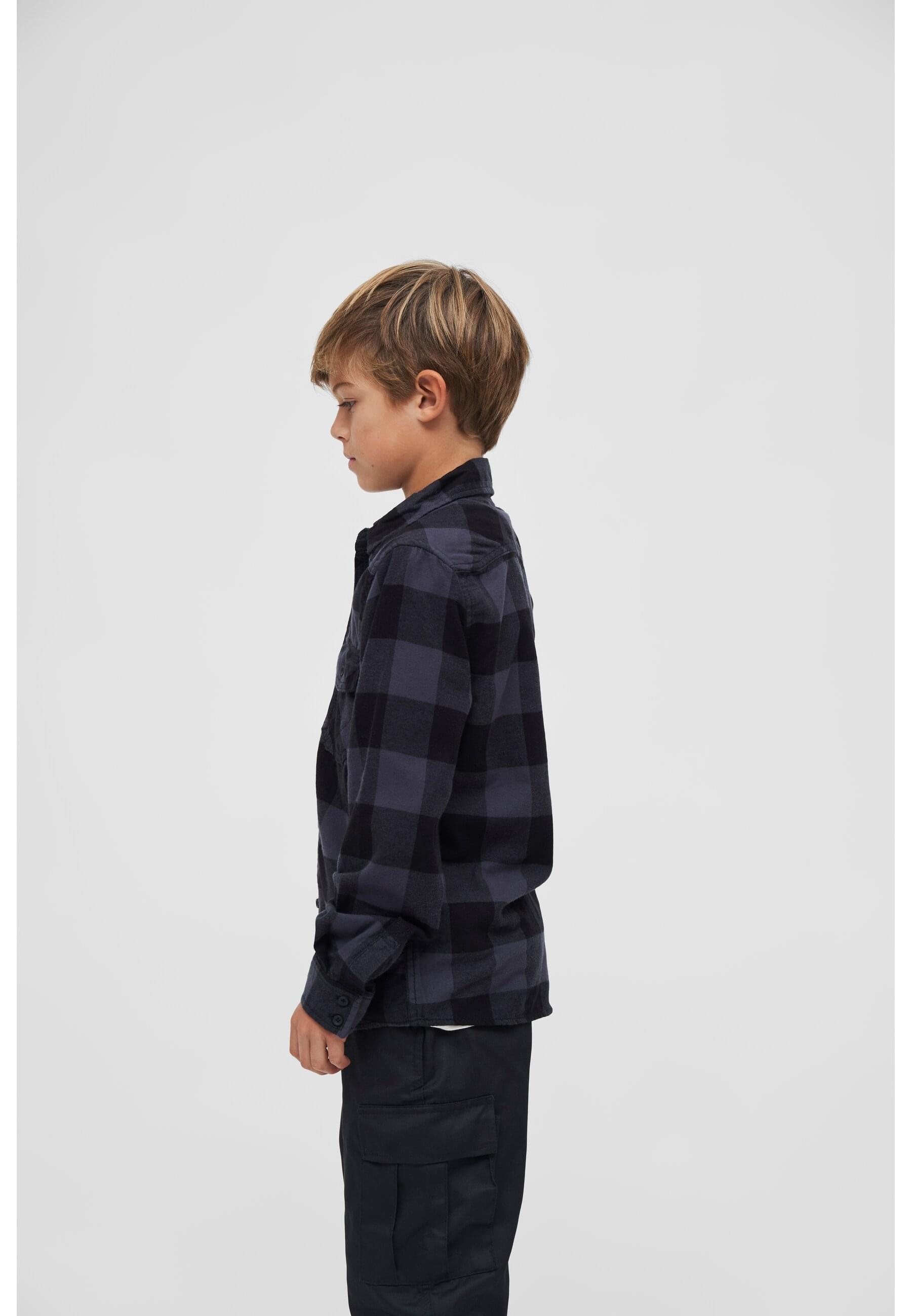 Brandit Langarmhemd »Brandit Unisex Checkshirt Kids«, (1 tlg.)