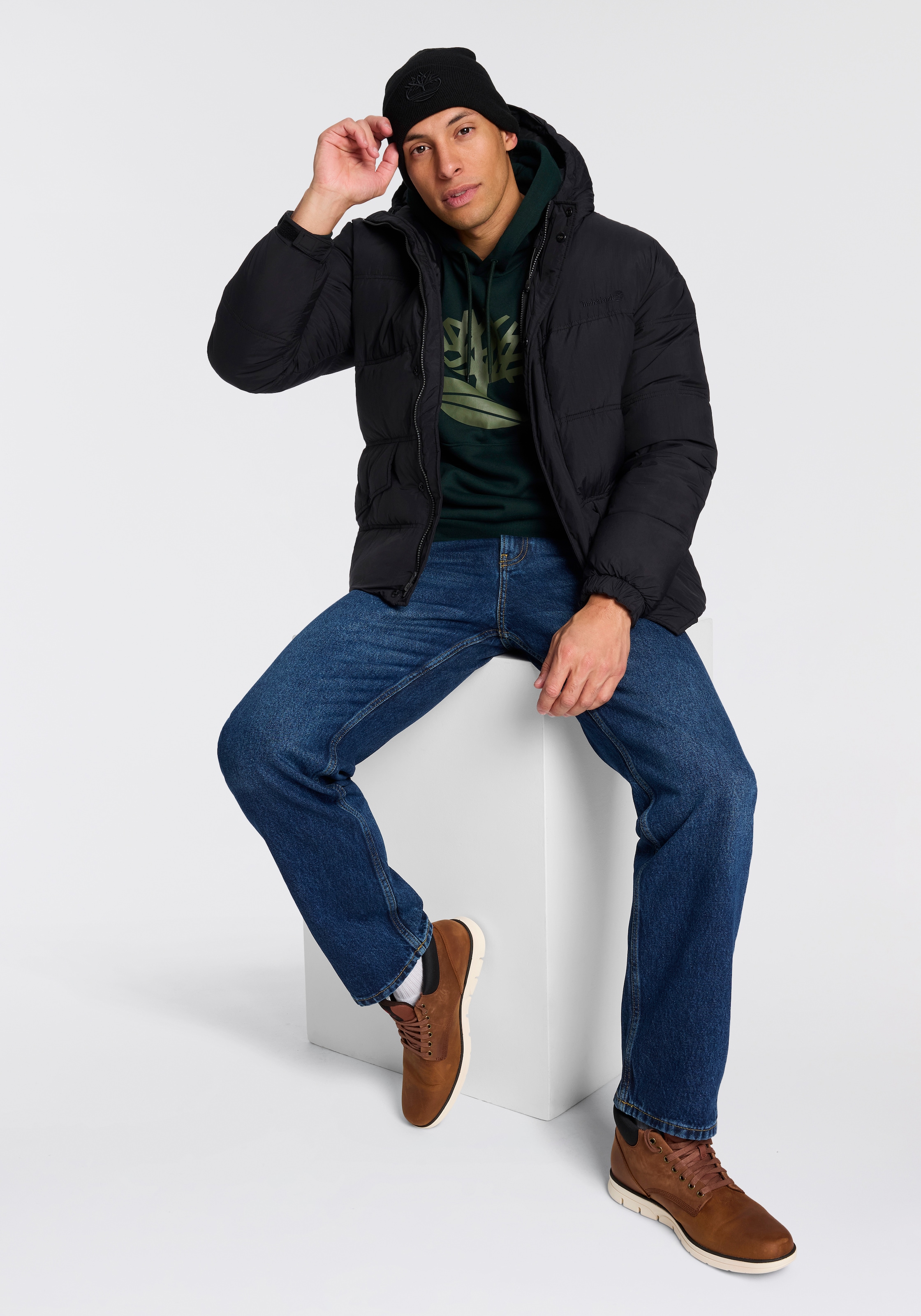 Timberland Steppjacke »DWR Synthetic Puffer Jacket« mit wärmender Steppkonstruktion, aus Nylon, auch in großen Größen