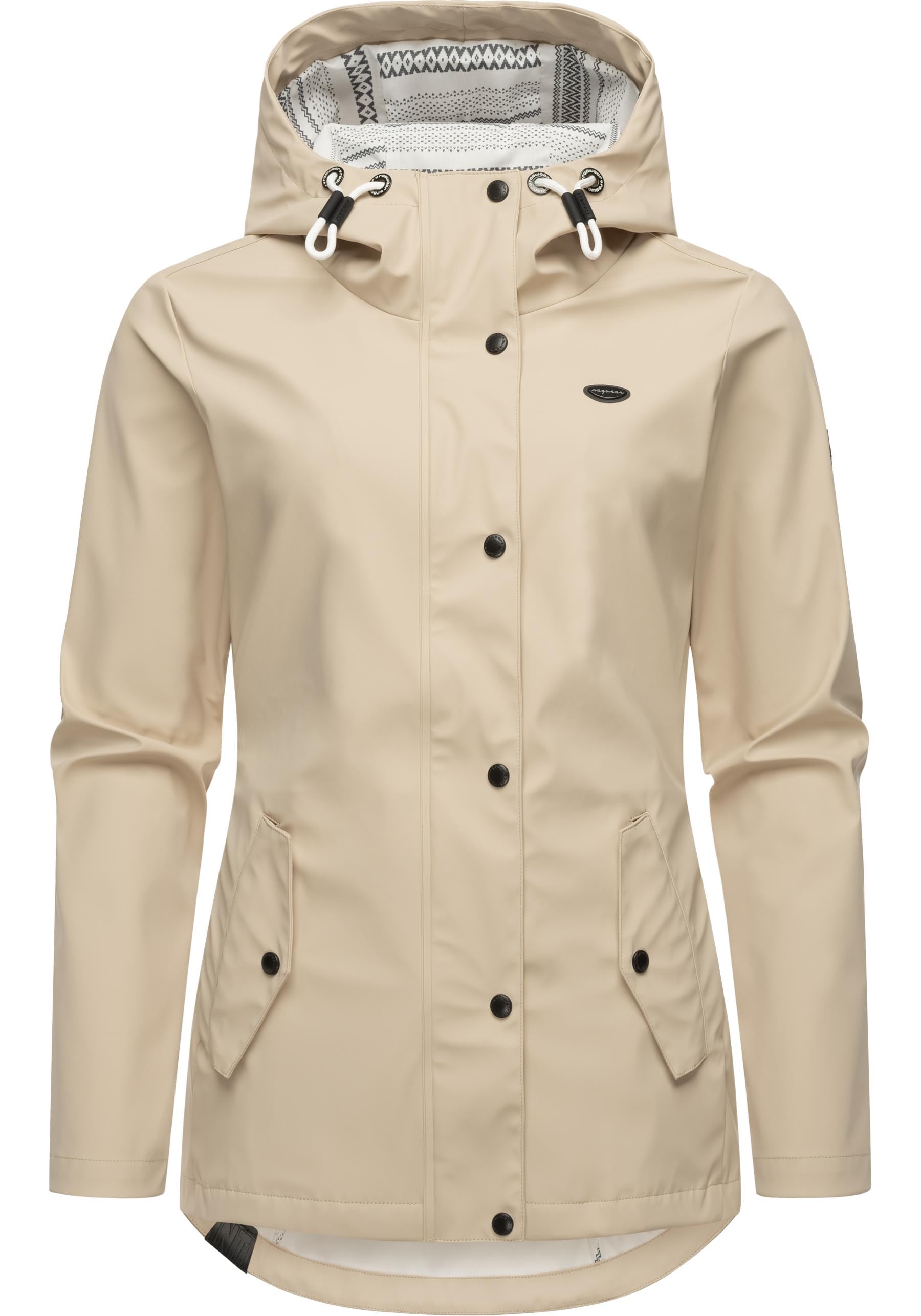 Ragwear Regenjacke »YM-Marge«, mit Kapuze, stylische Übergangsjacke mit großer Kapuze