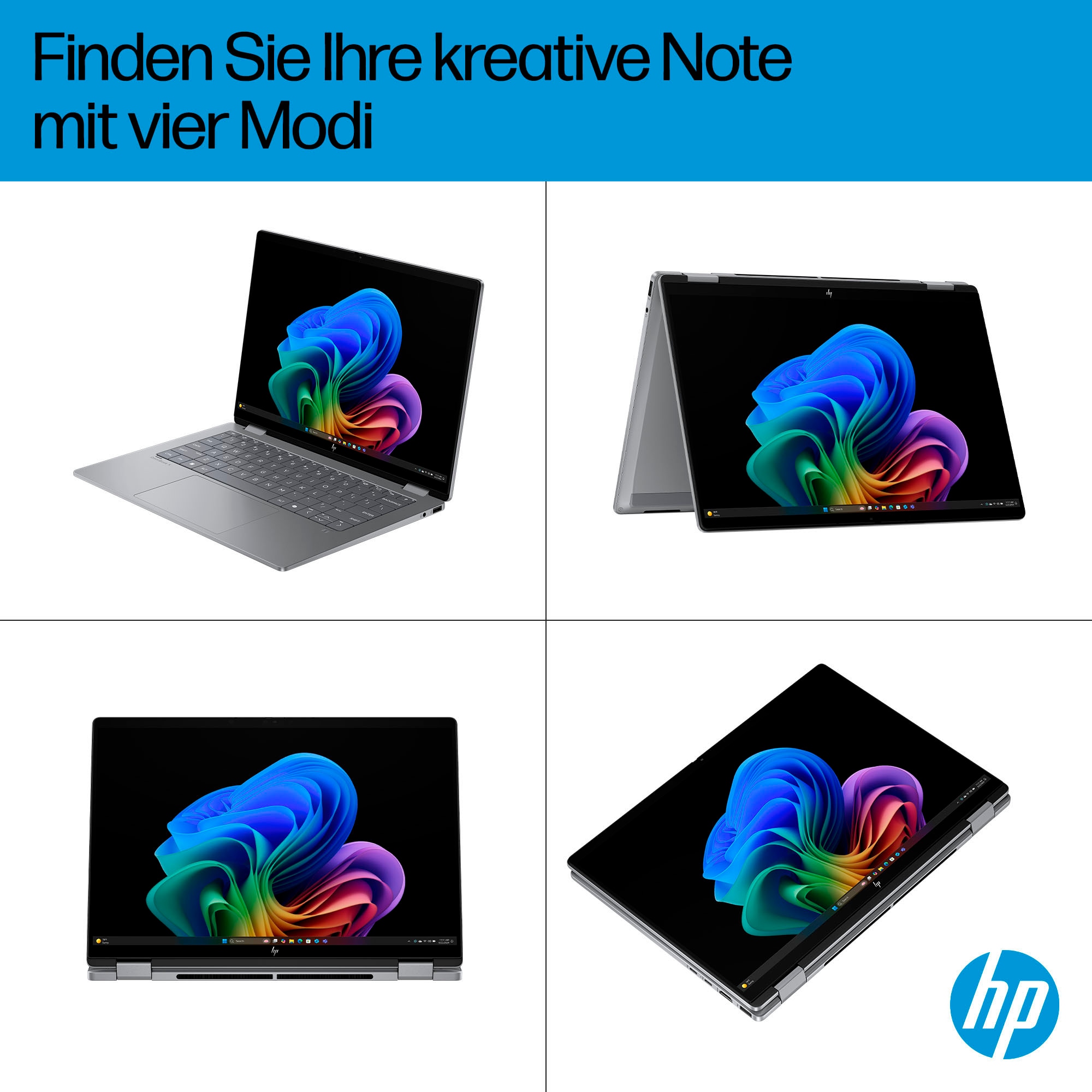 HP Convertible Notebook »OmniBook X Flip 14-fk0078ng«, 35,6 cm, / 14 Zoll, AMD, Ryzen™ AI 7, Radeon 860M, 1000 GB SSD