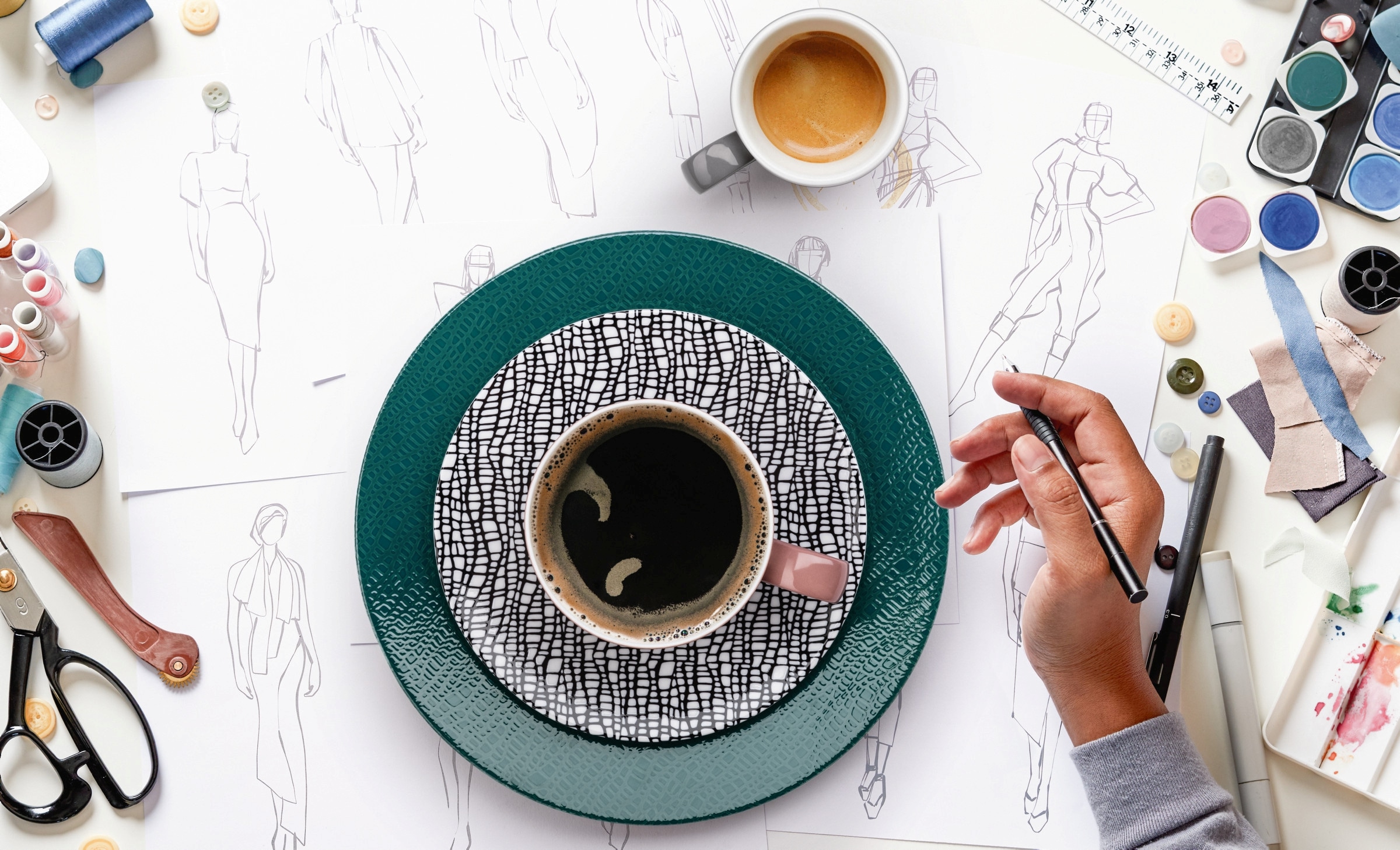 Seltmann Weiden Untertasse »Life Fashion«, (1 St.), Kombi-Untertasse 16,5 cm