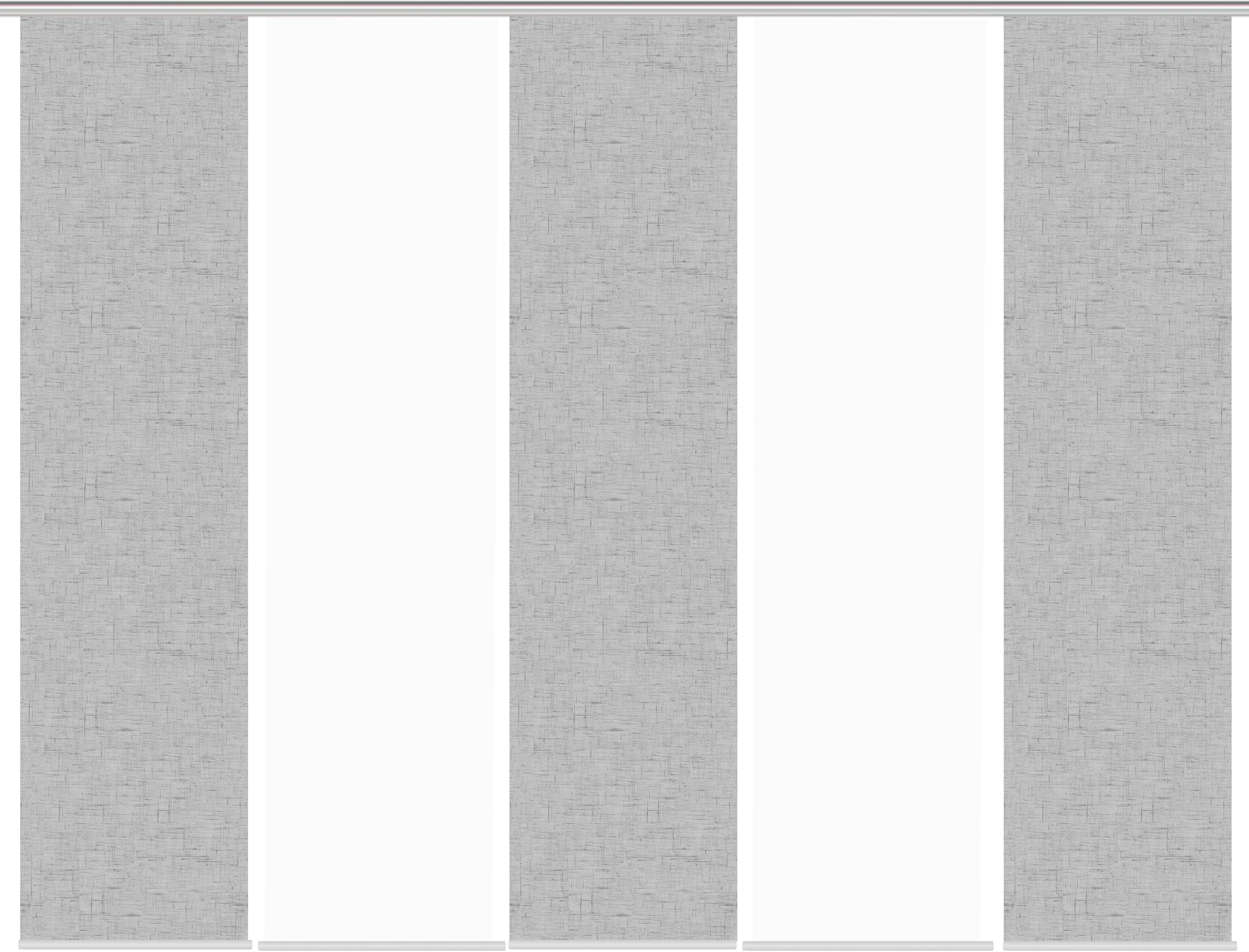 Thumbnail - HOME WOHNIDEEN Schiebegardine "PIVE 5er SET" Paneelwagen 5 Stk. tlg. Schiebevorhang Digidruck 5er Set PIVE