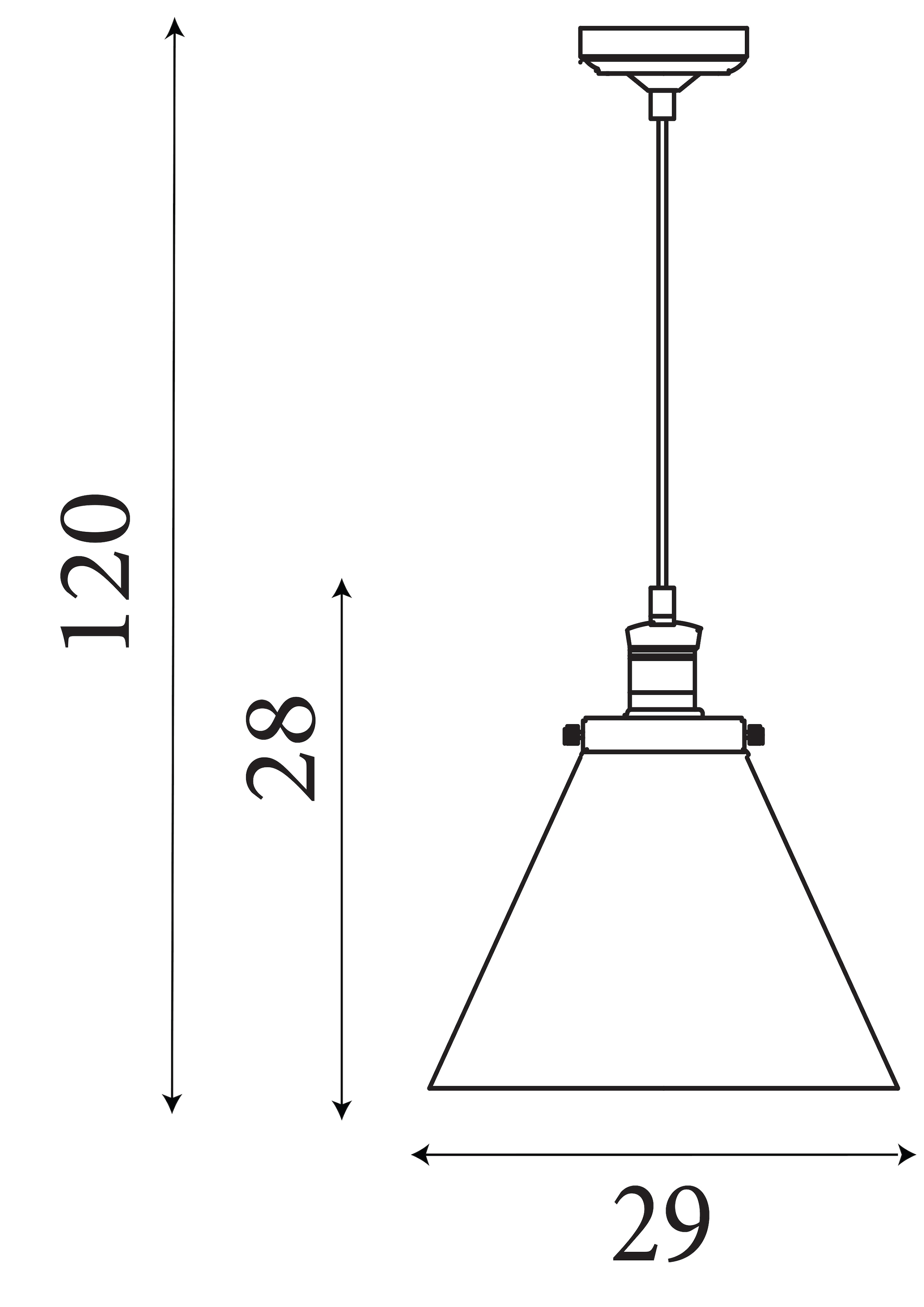 Searchlight Pendelleuchte »Pyramidenanhänger - Metall & Glas« E27 1 Stk.