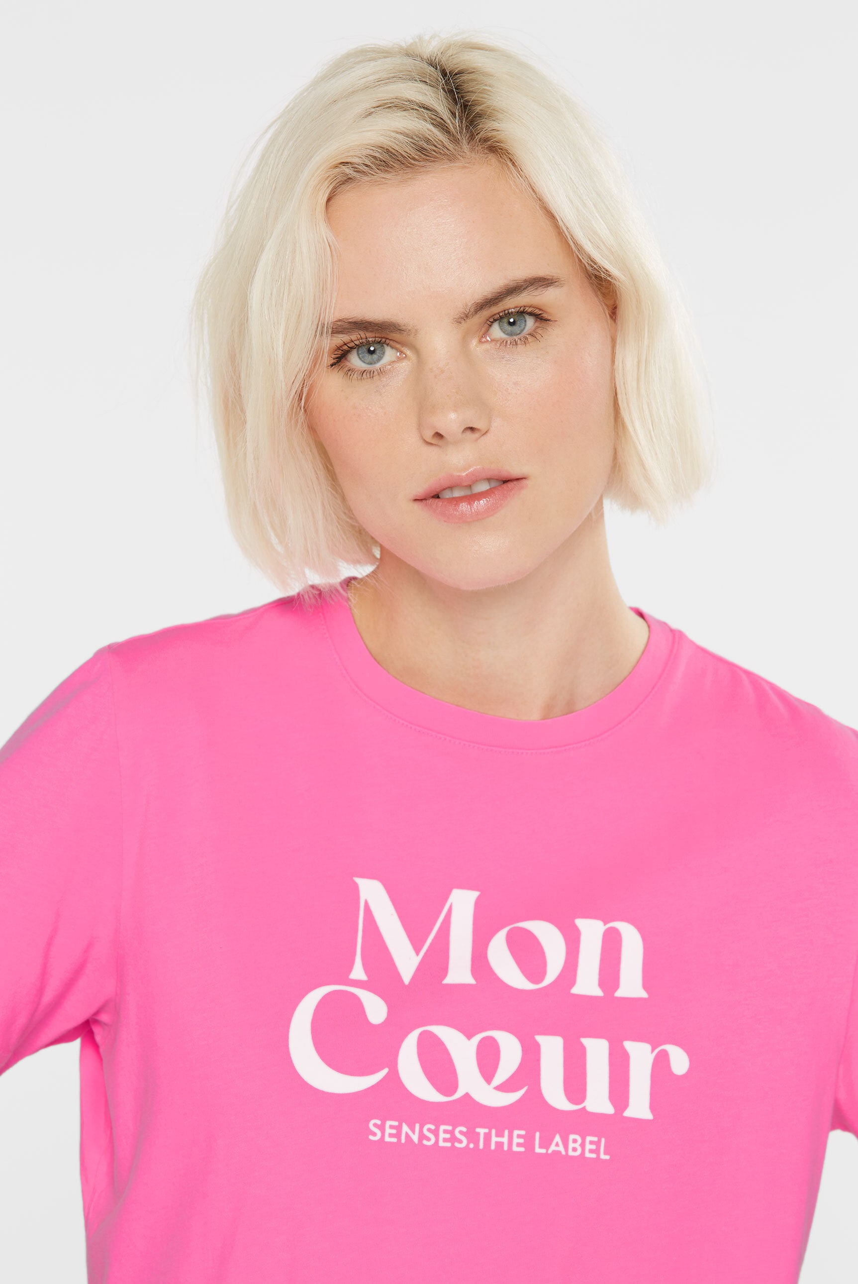 SENSES.THE LABEL Rundhalsshirt, aus Baumwolle