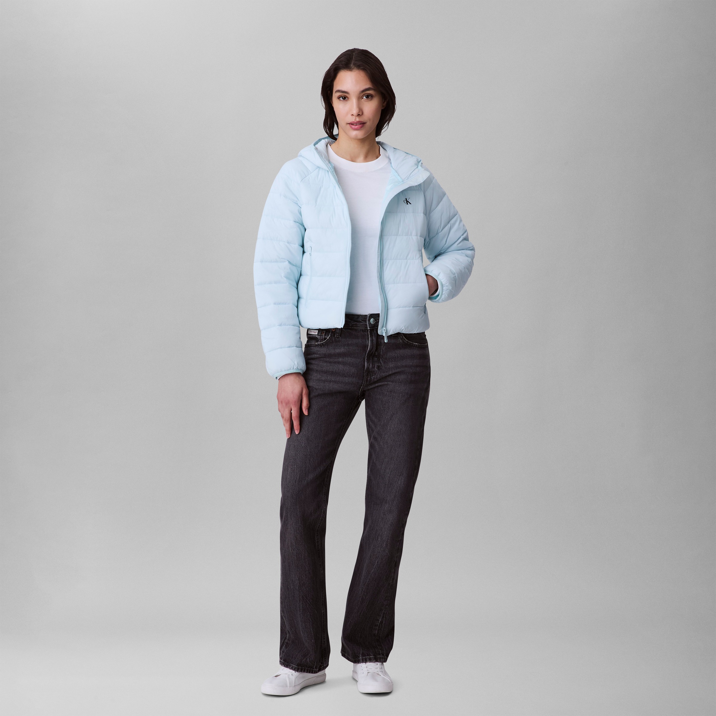 Calvin Klein Jeans Steppjacke »LGHTWGHT QLTD JCKT P«, mit Kapuze, Mit Rundhalsausschnitt